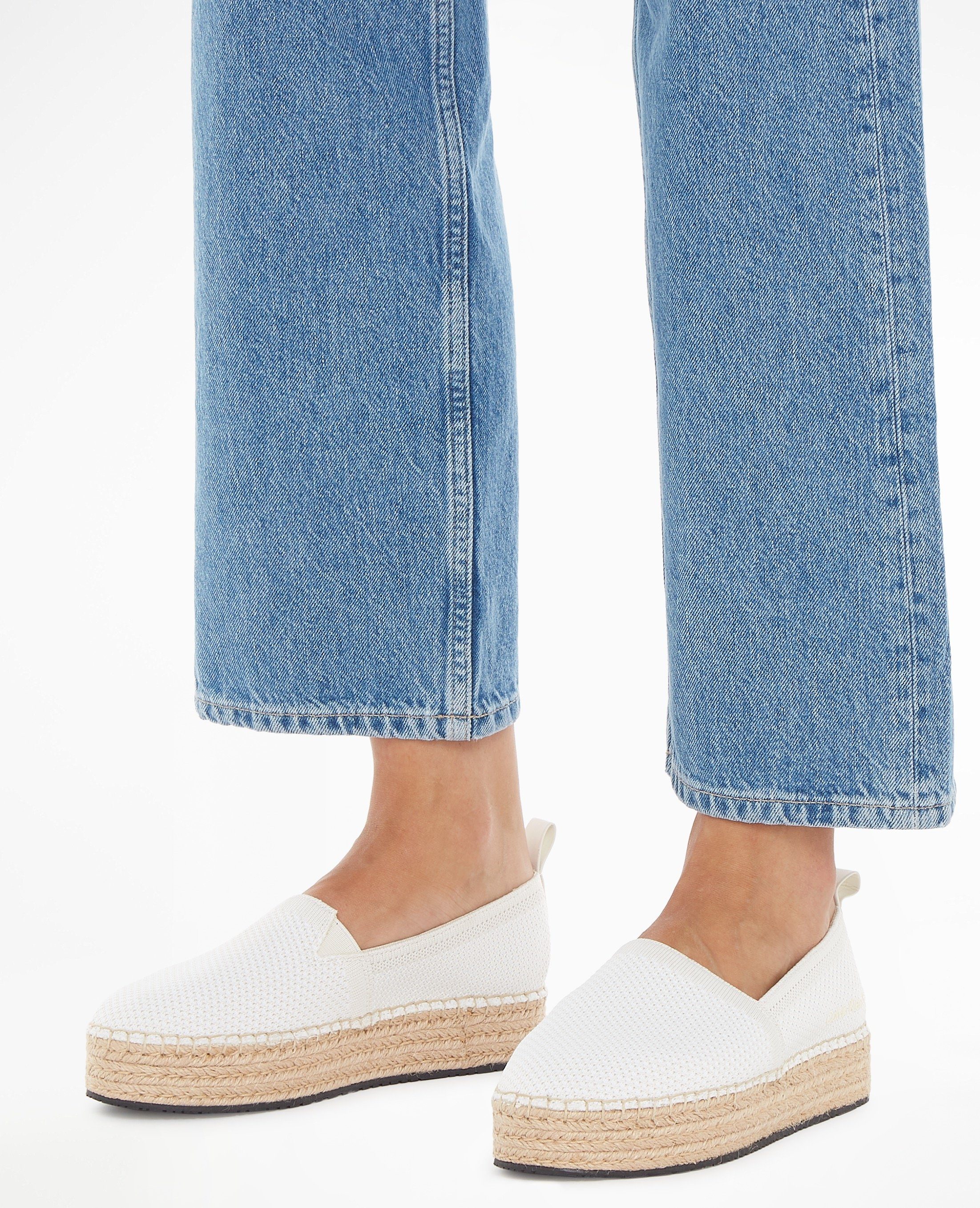 Calvin Klein Espadrilles PLATFORM ESPADRILLE UC Zomerschoen, slipper, strand schoen met jute plateausole