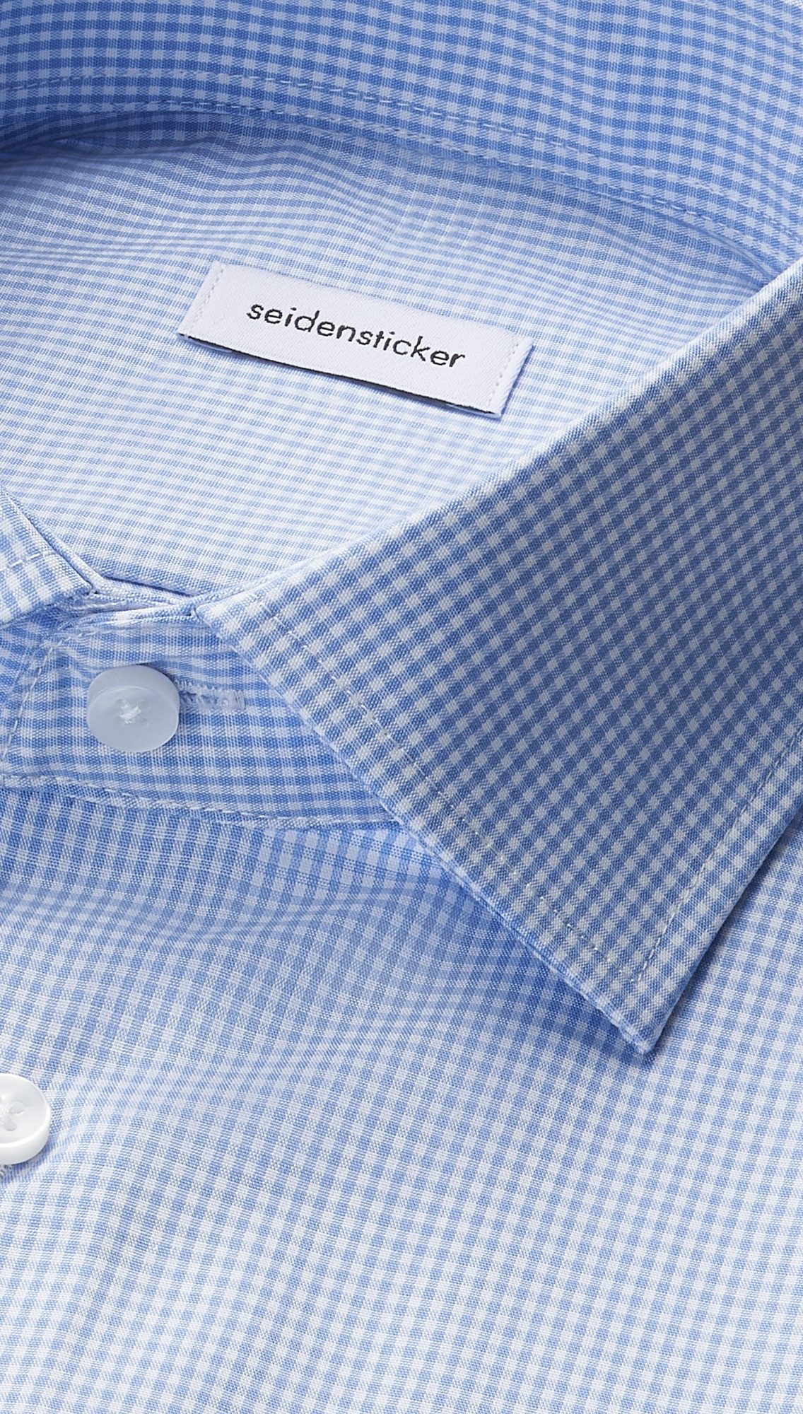 seidensticker Businessoverhemd Zwarte roos Regular 1/1 Kentkraag ruit
