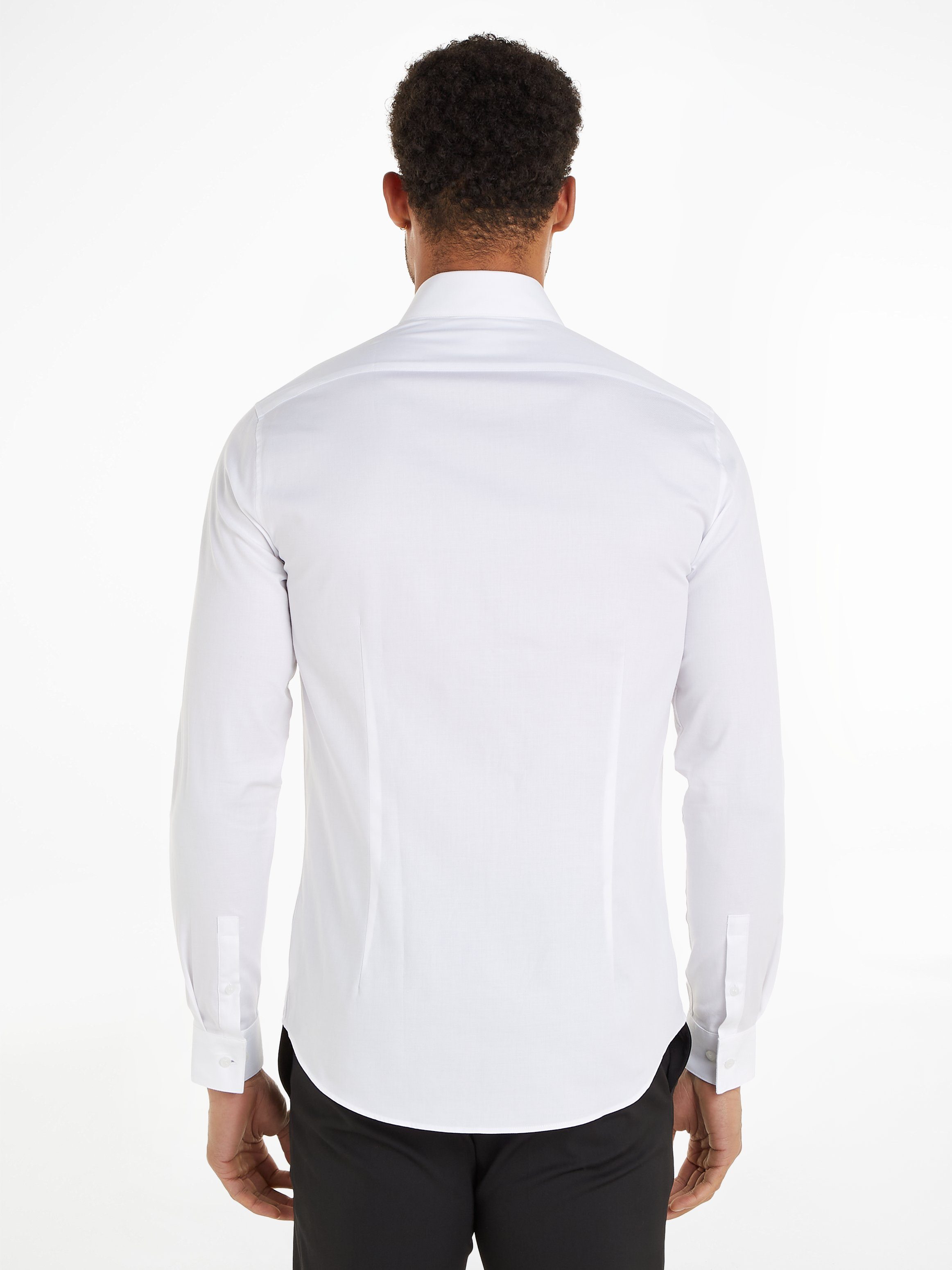 Calvin Klein Overhemd met lange mouwen TONAL STRUCTURE SLIM SHIRT