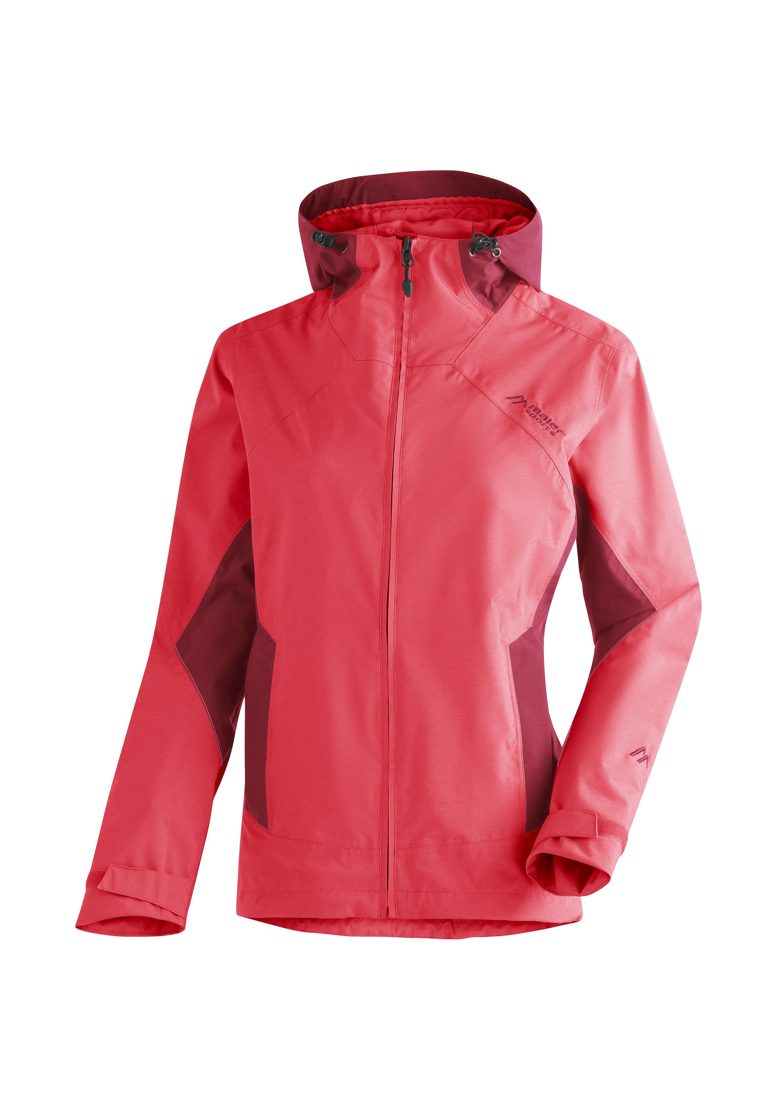 Maier Sports Outdoorjack Partu rec W Dames functionele jas, waterdichte regenjas met capuchon,...