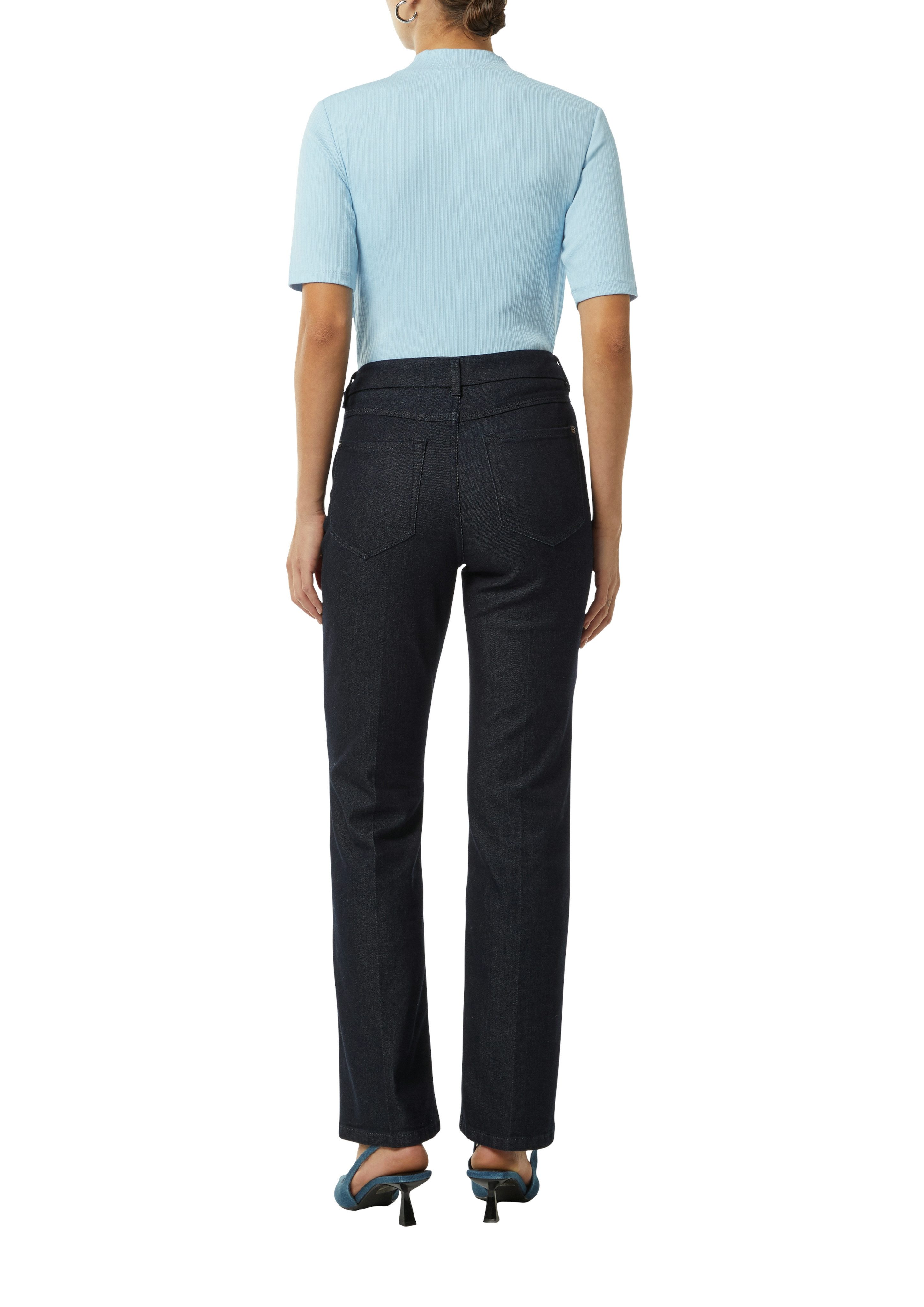 Comma T-shirt in rib-look