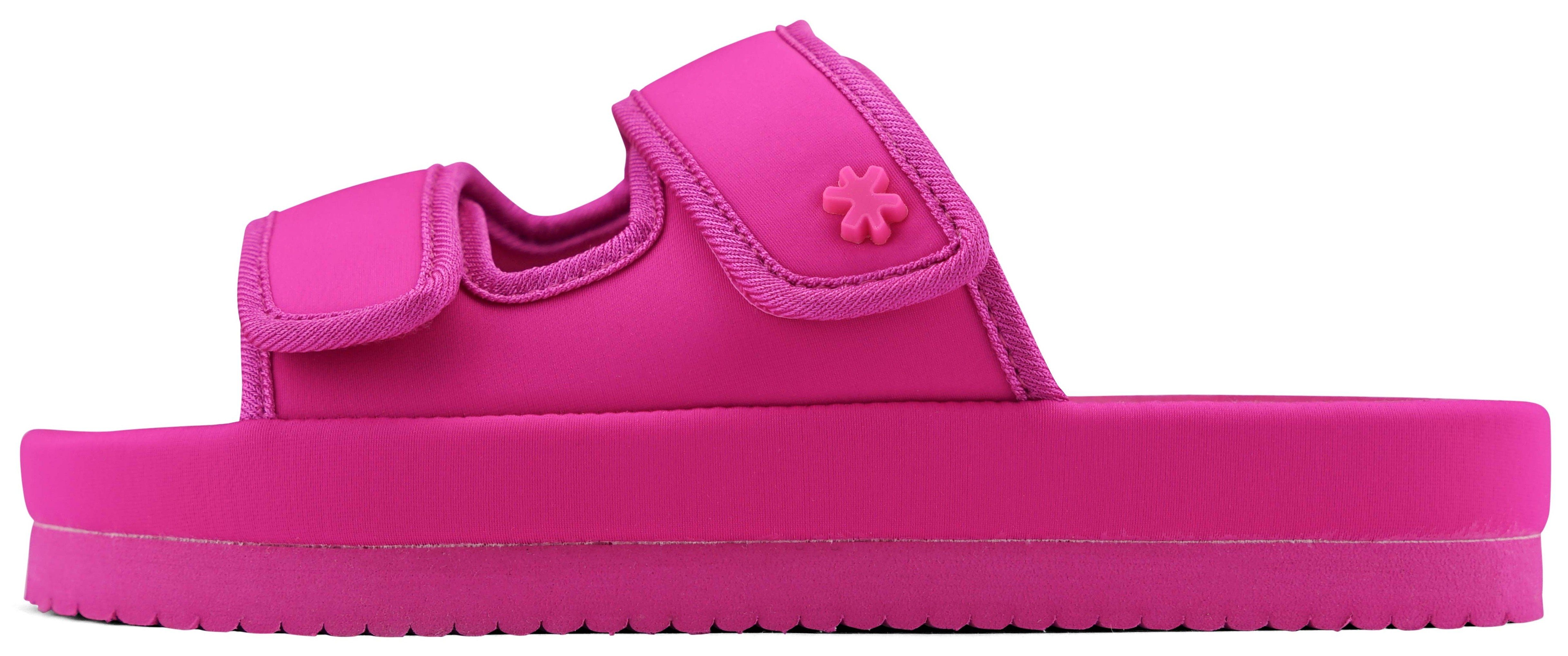 Flip Flop Slippers Velcro*flower plateau, zomerschoen, slippers met plateausool