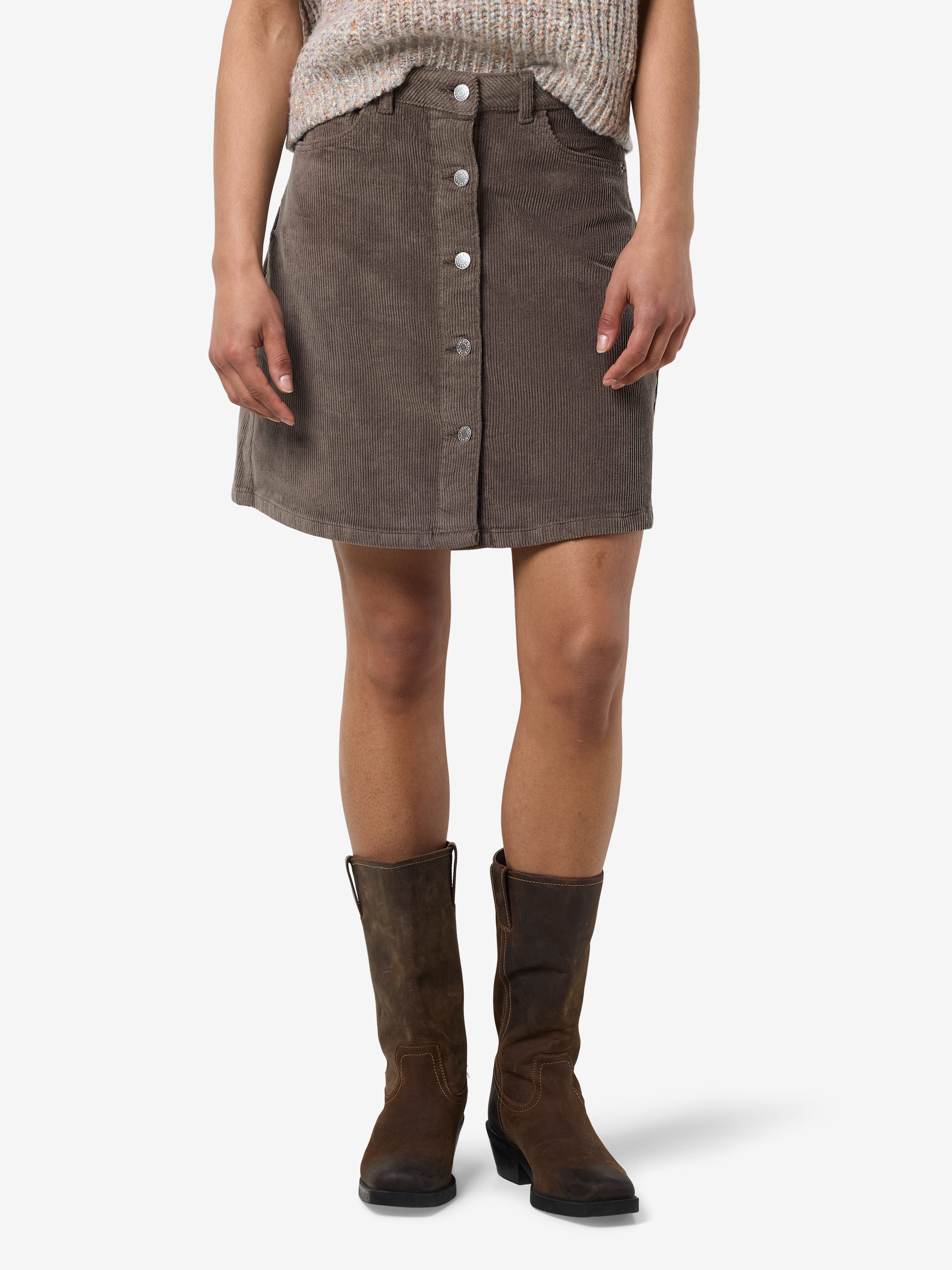 Noisy may Cordrok NMRONNIE NW A SHAPE SKIRT CORDUROY NOOS