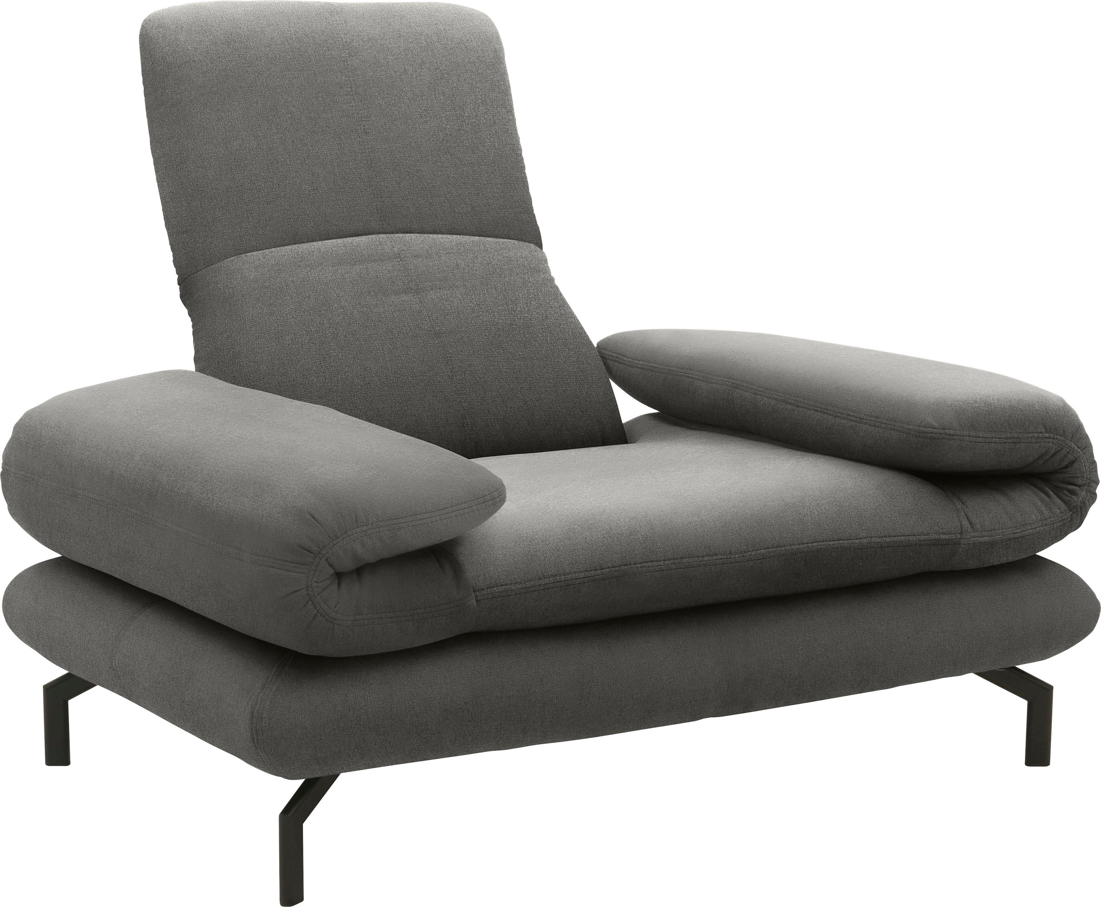 LOOKS BY WOLFGANG JOOP Fauteuil LOOKS XIII Loungestoel Naar keuze met verstelbare armleuning en hoofdeind
