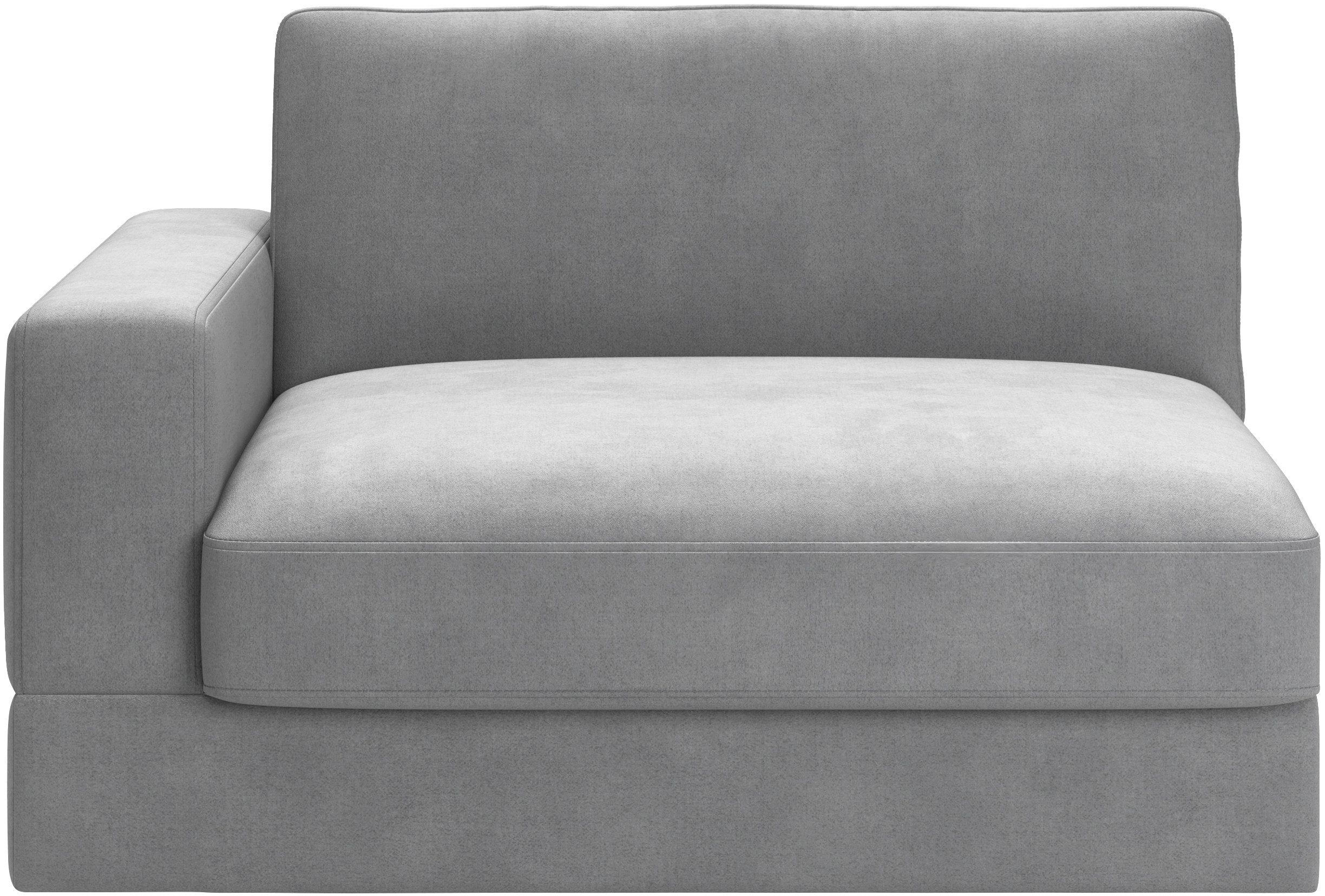 RAUM.ID 1,5-zits Innovid Modern modulair bekledingsprogramma xxl fauteuils maat Luxe-microvezel Euphoria grijs