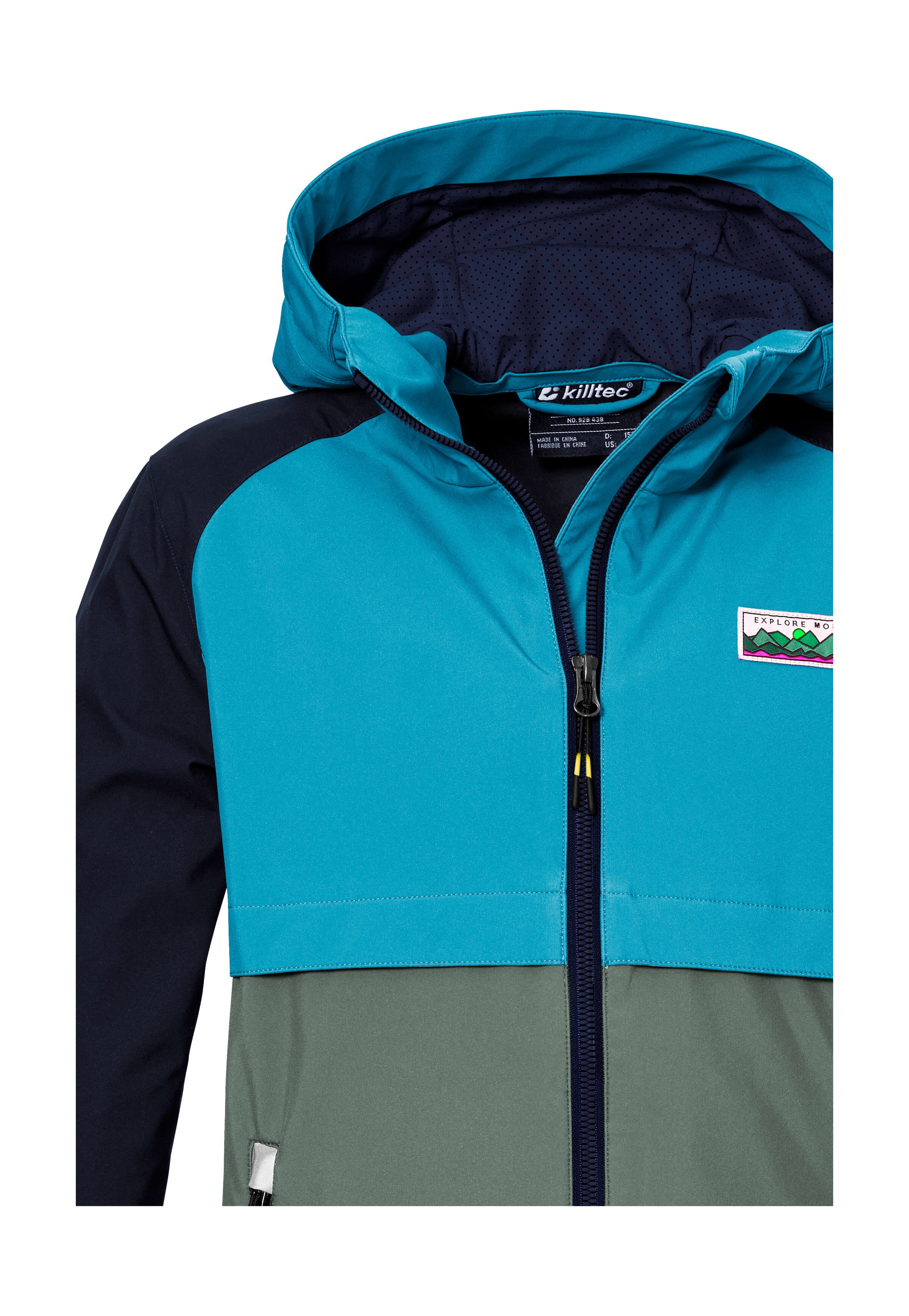 Killtec Softshell-jack KOS 137 BYS SFTSHLL JCKT Killtec kids softshelljack: wind- en waterafstotend, PFAS-vrij
