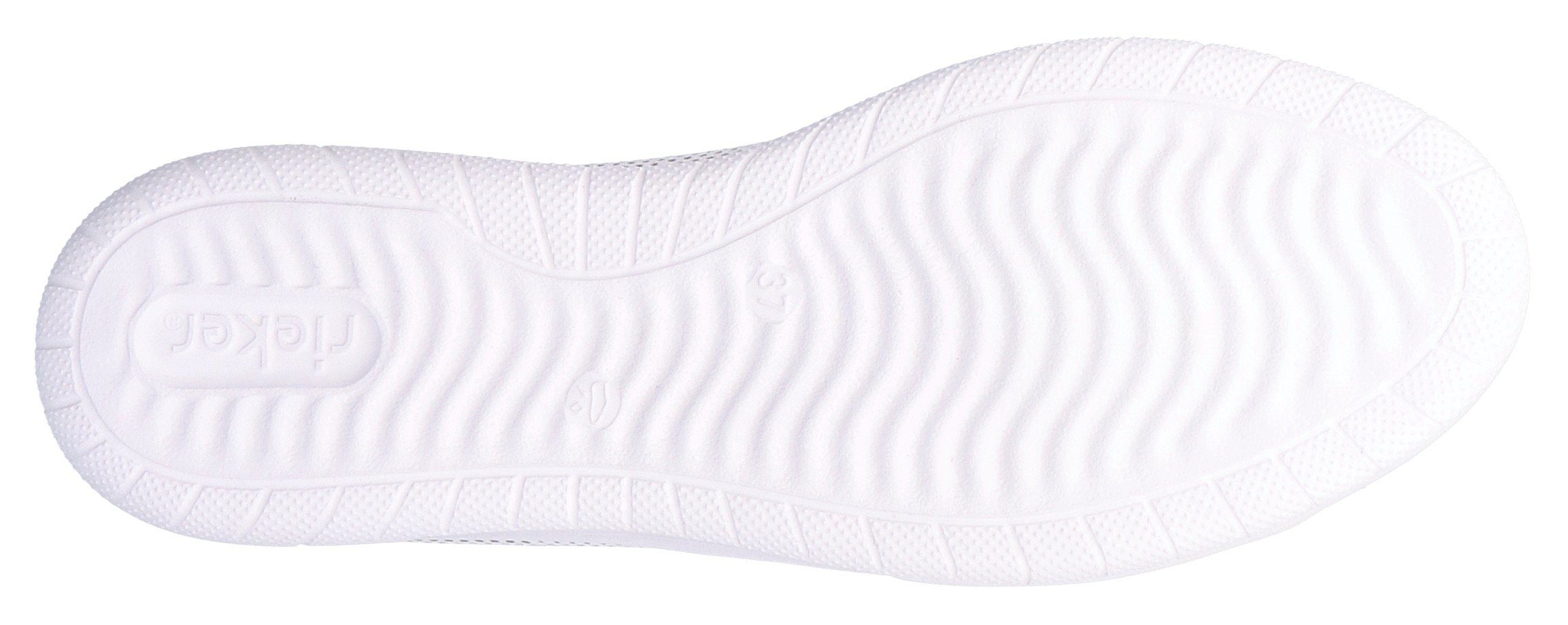 Rieker Sneakers verwijderbare textielinlegzool, vrijetijdsschoen, lage schoen, veterschoen