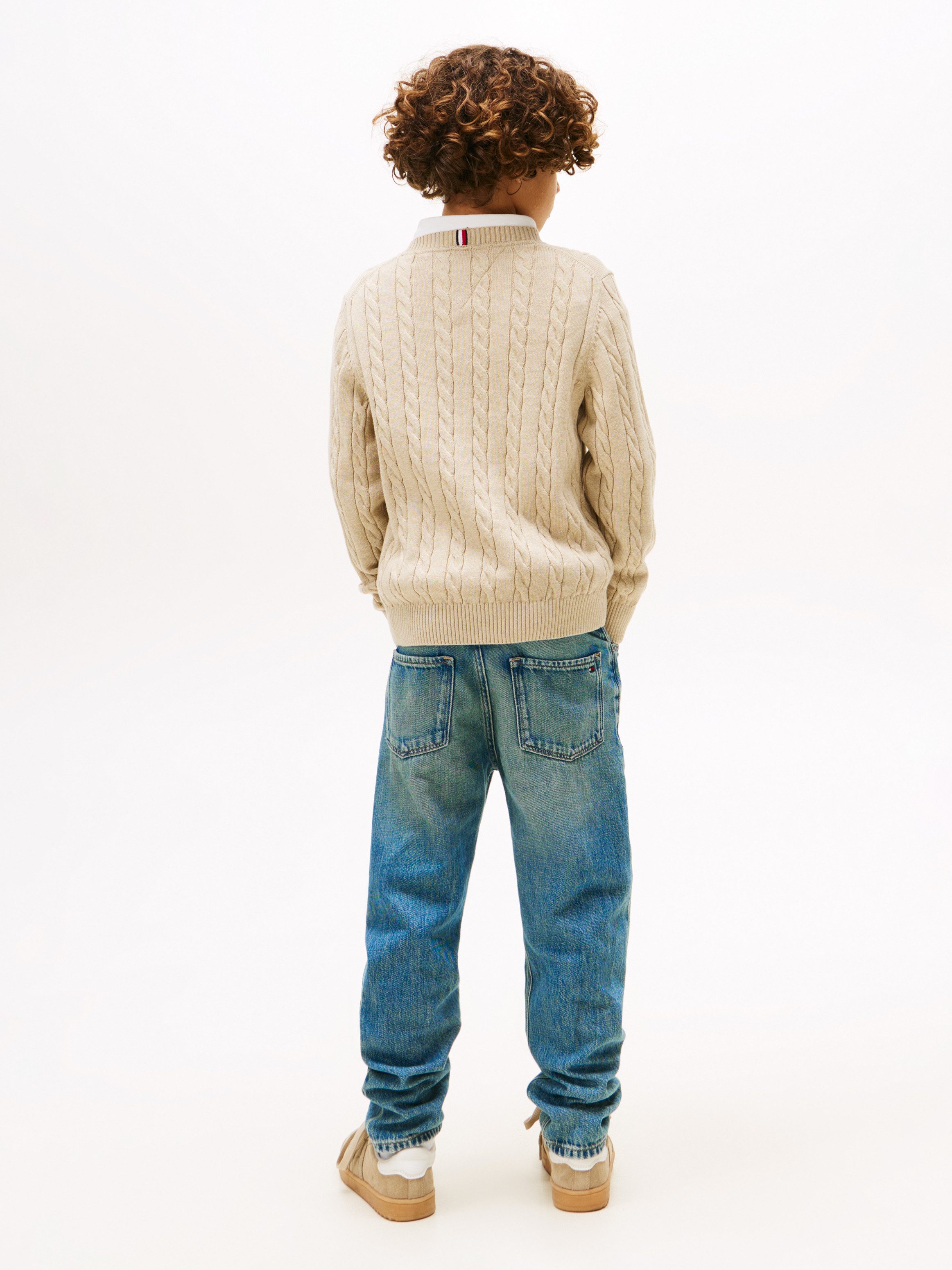 Tommy Hilfiger Gebreide trui COTTON CABLE SWEATER