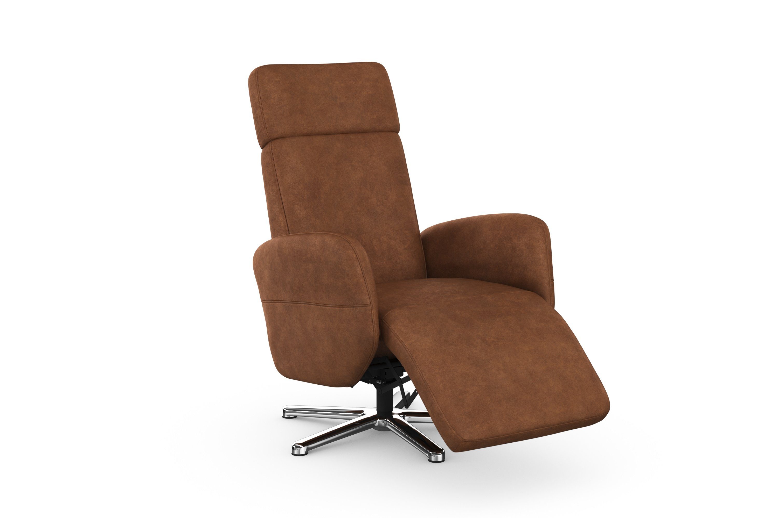 sit&more Relaxfauteuil Grenoble, incl. hoofdsteunverstelling en bekabelde afstandsbediening