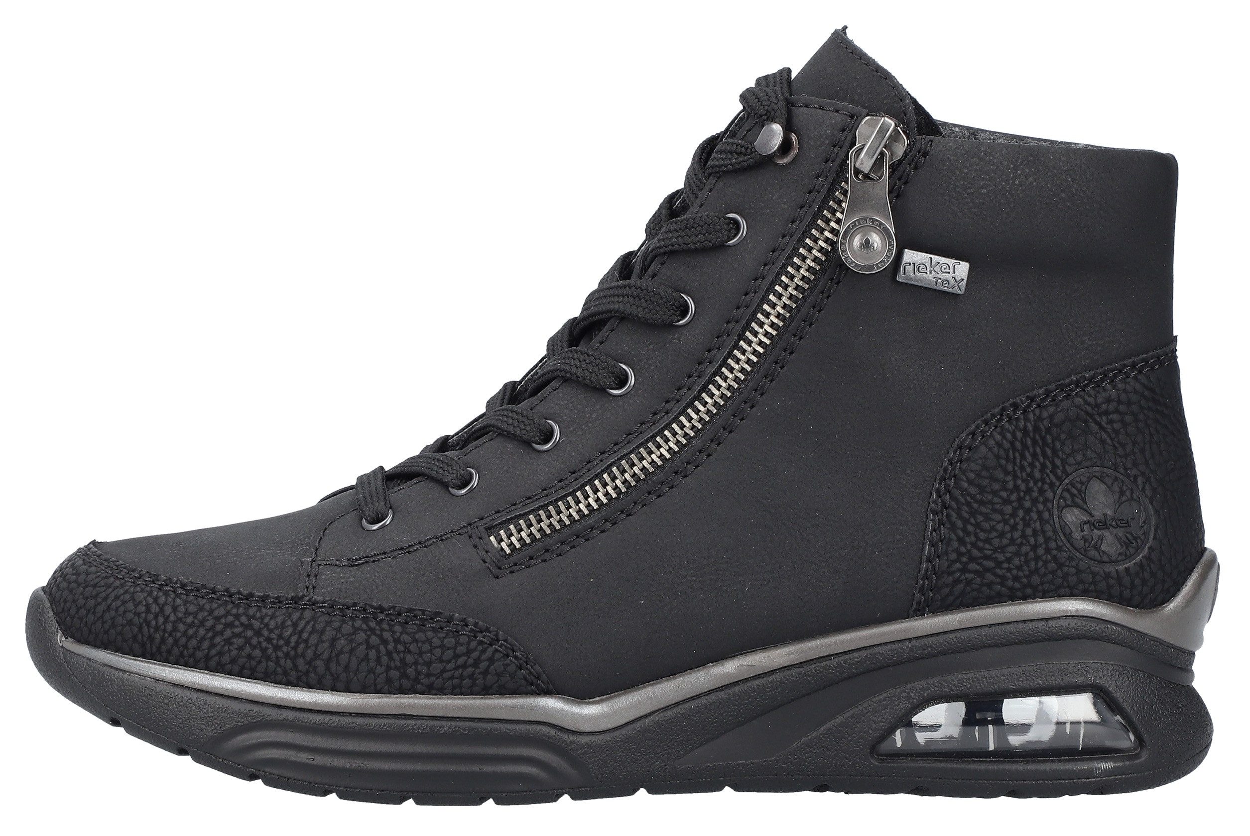 Rieker Sneakers vrijetijdsschoen, lage schoen, veterschoen met riekertex-membraan