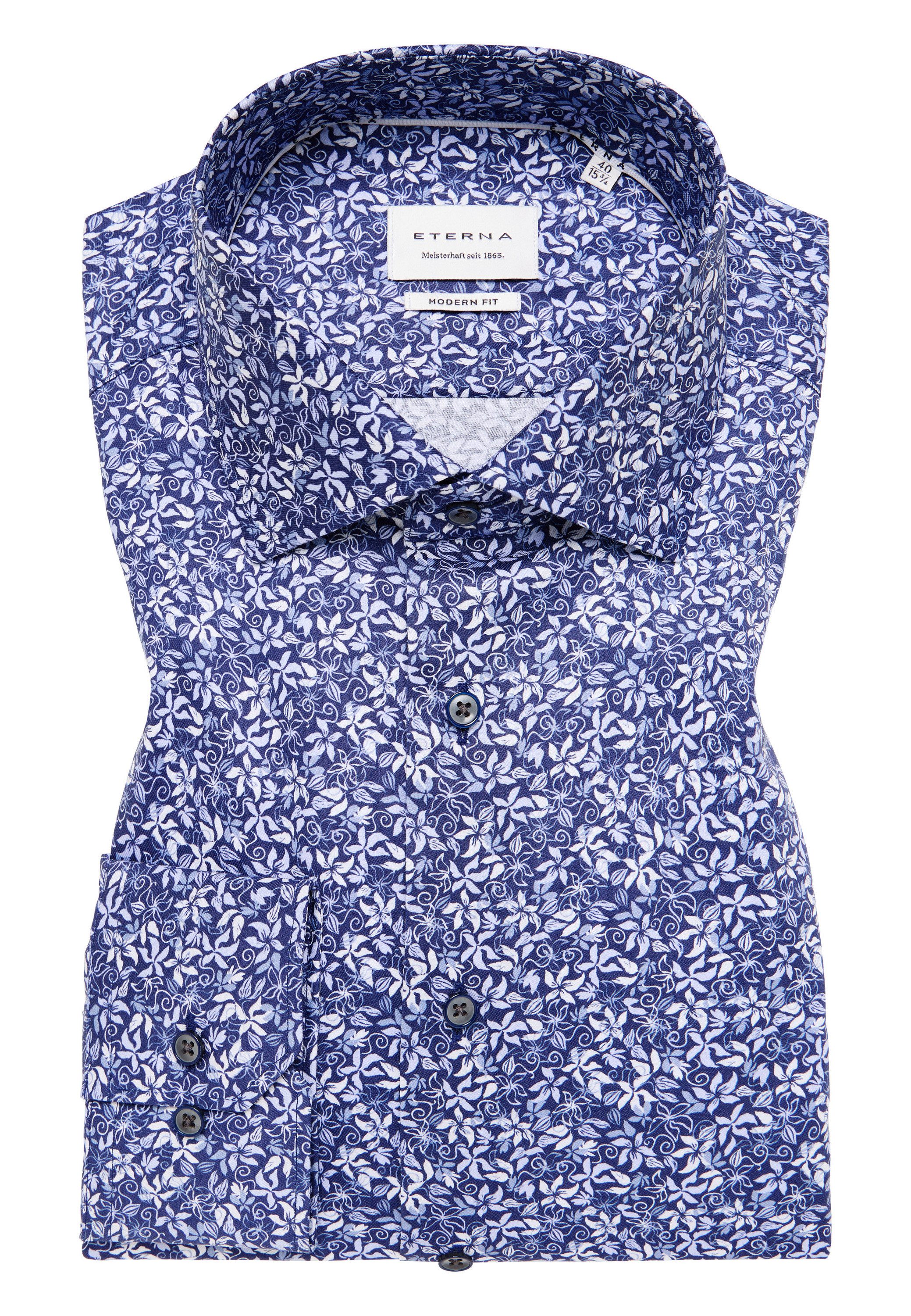 Eterna Overhemd met lange mouwen MODERN FIT NON IRON (strijkvrij)