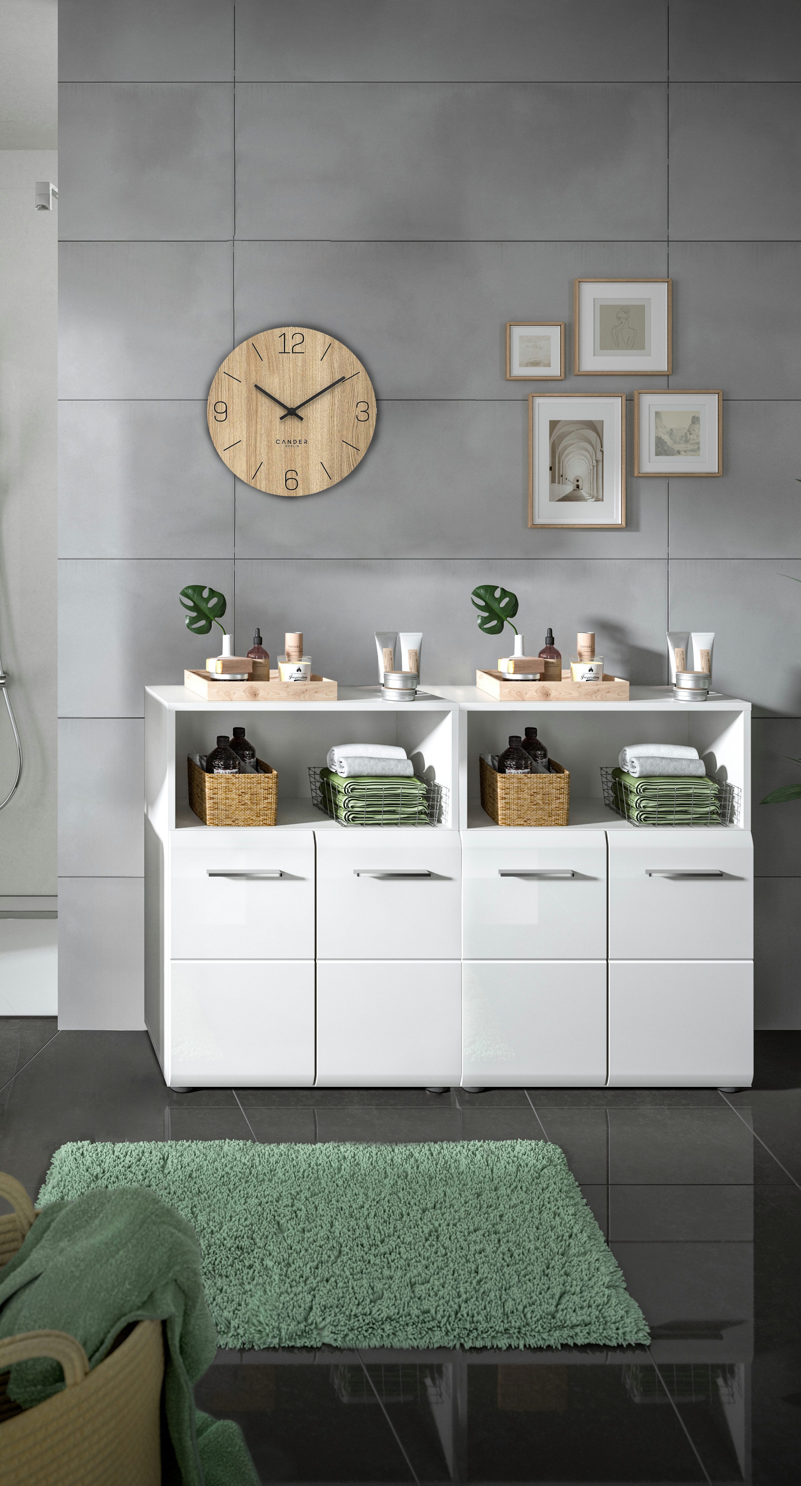 INOSIGN Badmeubelset FLORENZ, TOPSELLER!, 2-delige badcombinatie, hoogwaardige MDF-front