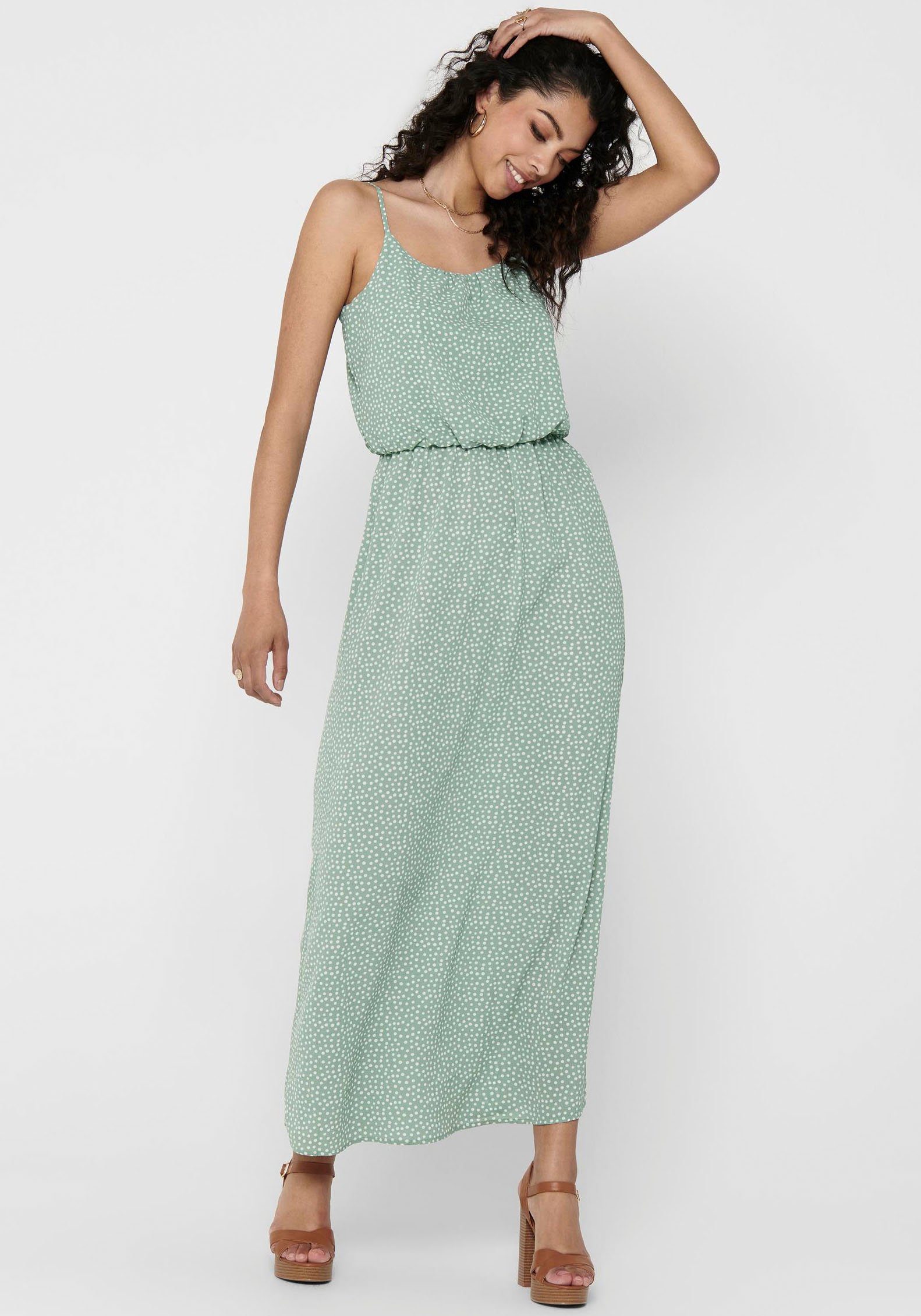 Only Maxi-jurk ONLWINNER S/L MAXI DRESS NOOS PTM dames maxi-jurken maat XL (42) groen
