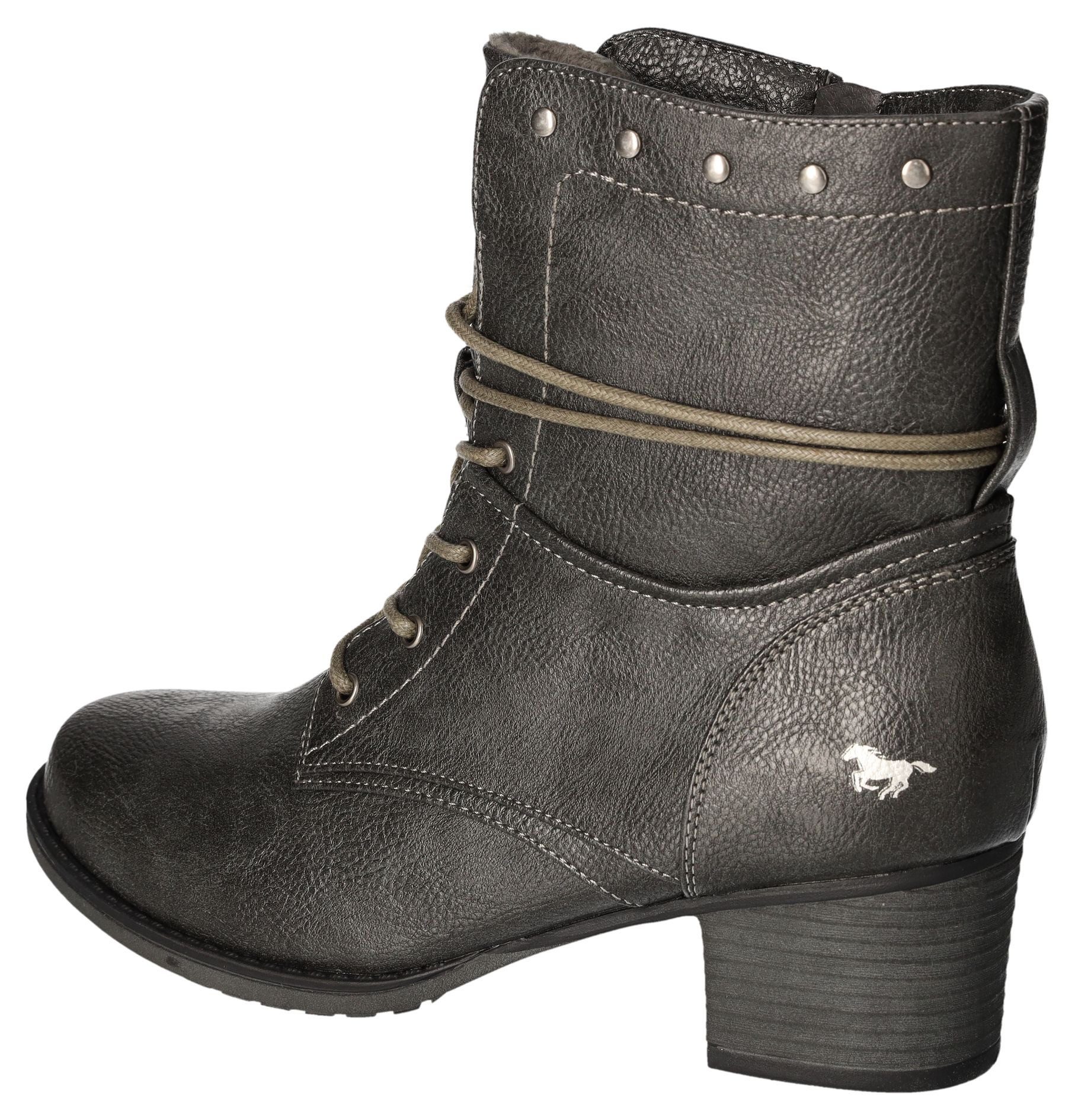 Mustang Shoes Laarsjes Bikerboots, enkellaarsjes met binnenrits