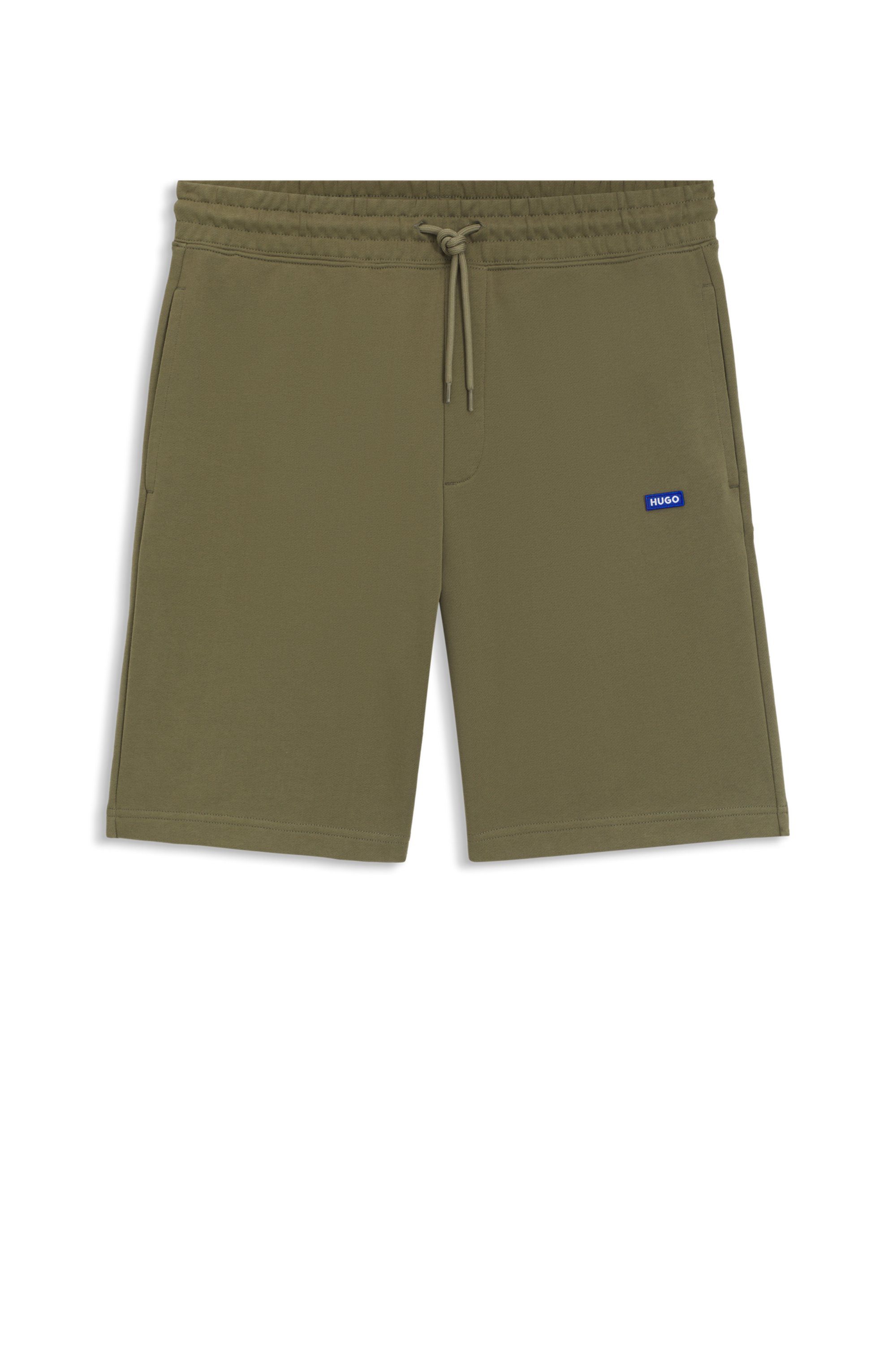 HUGO Blue Sweatshort Nasensio met merklabel