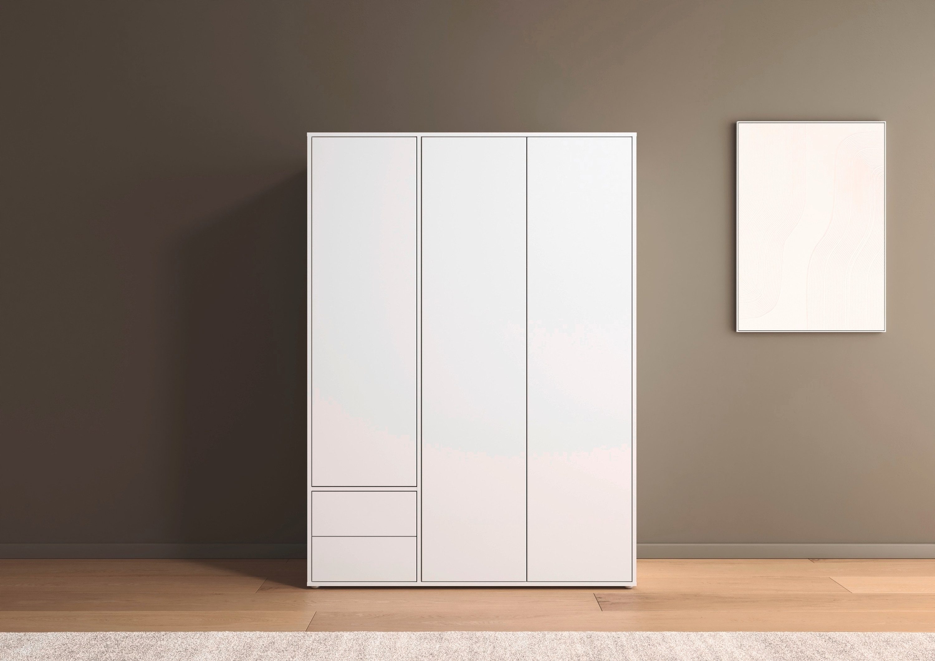 rauch Draaideurkast Kledingkast Kast Garderobe Wasmand NABILA veel Opbergruimte met 2 lades en push-to-open functie topseller made in germany
