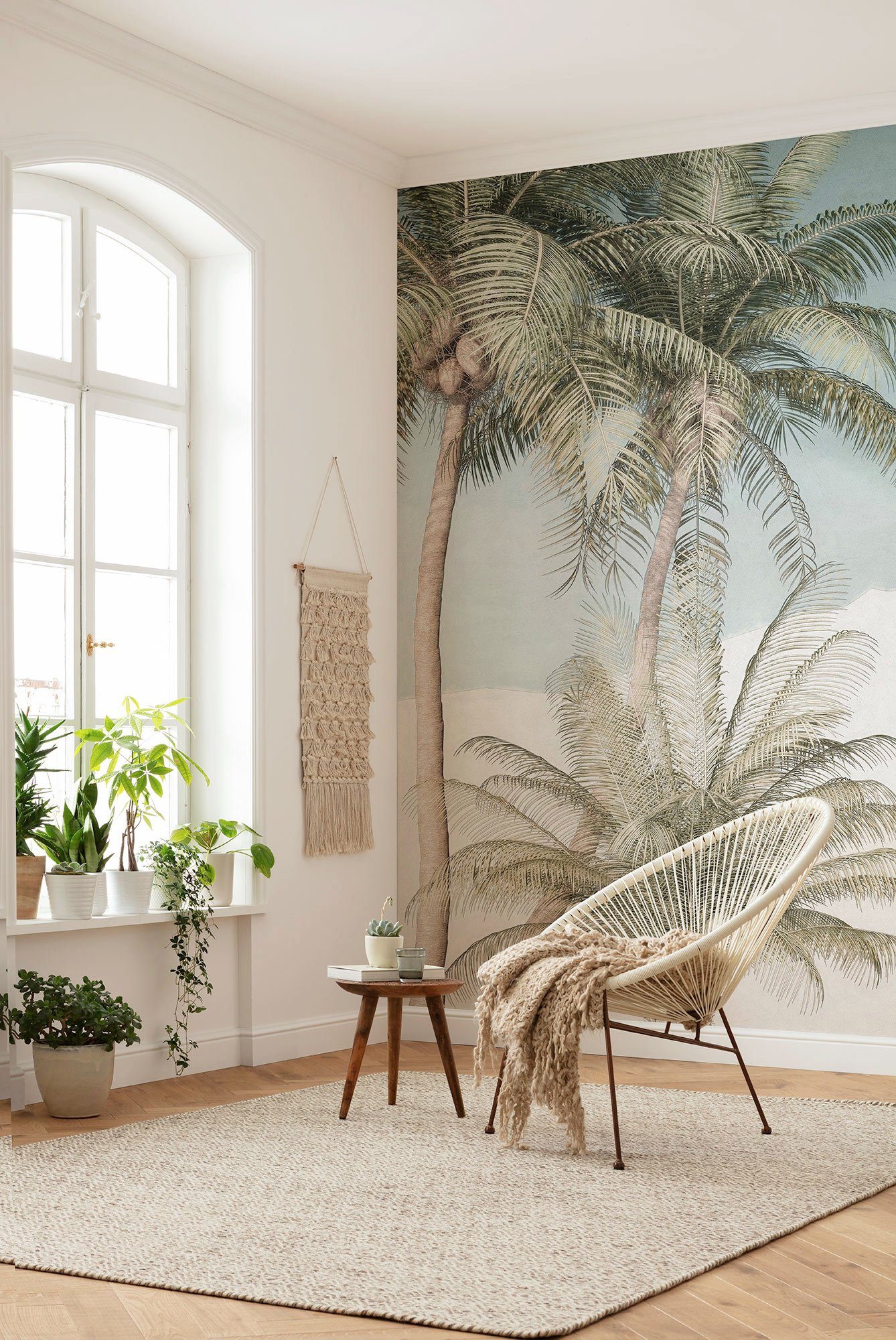 Komar Vliesbehang Digitale print vlies - Palm Oasis - Afmeting 200 x 280 cm (1 stuk)