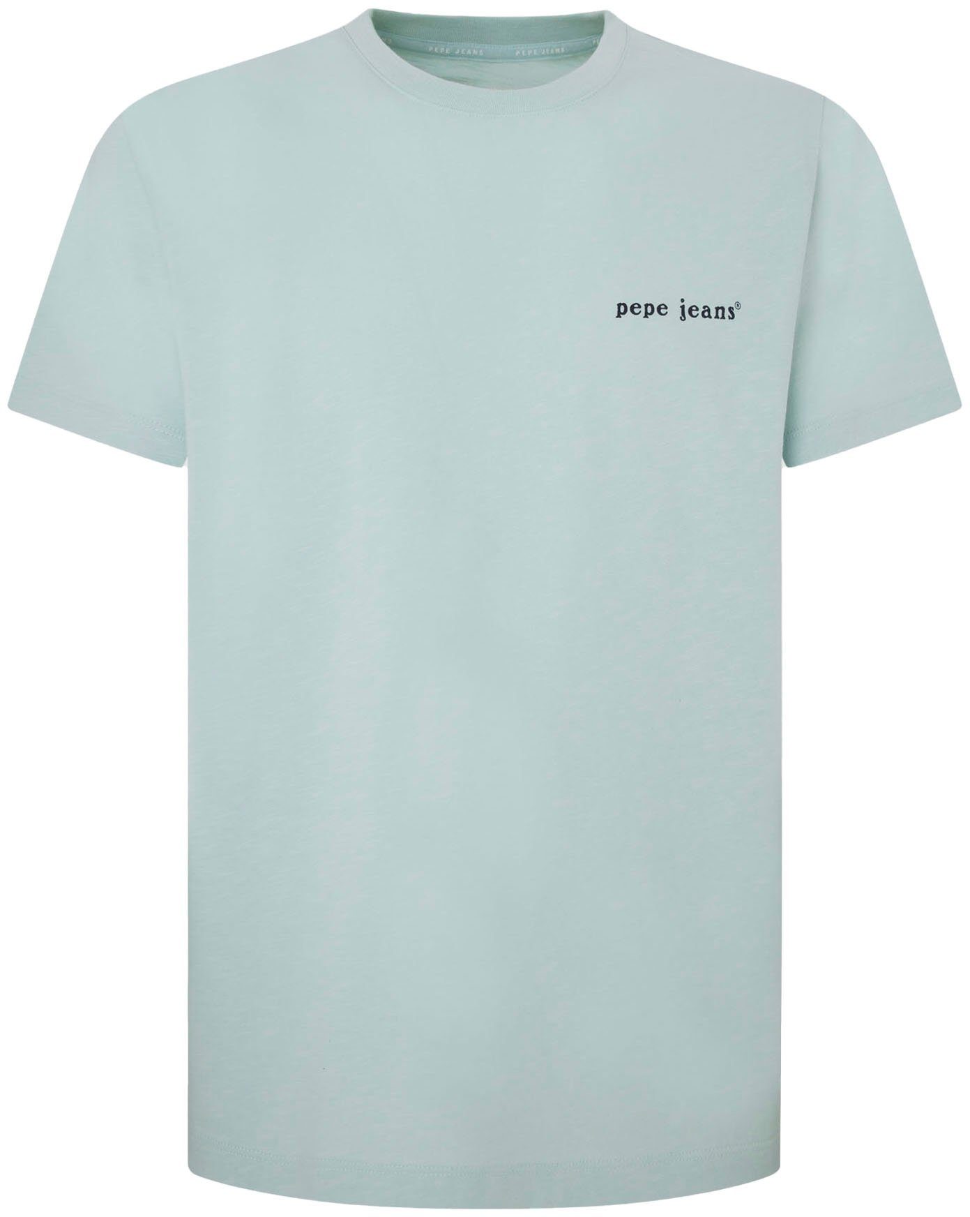 Pepe Jeans Shirt met korte mouwen met logo-tekst op de voor- en achterkant