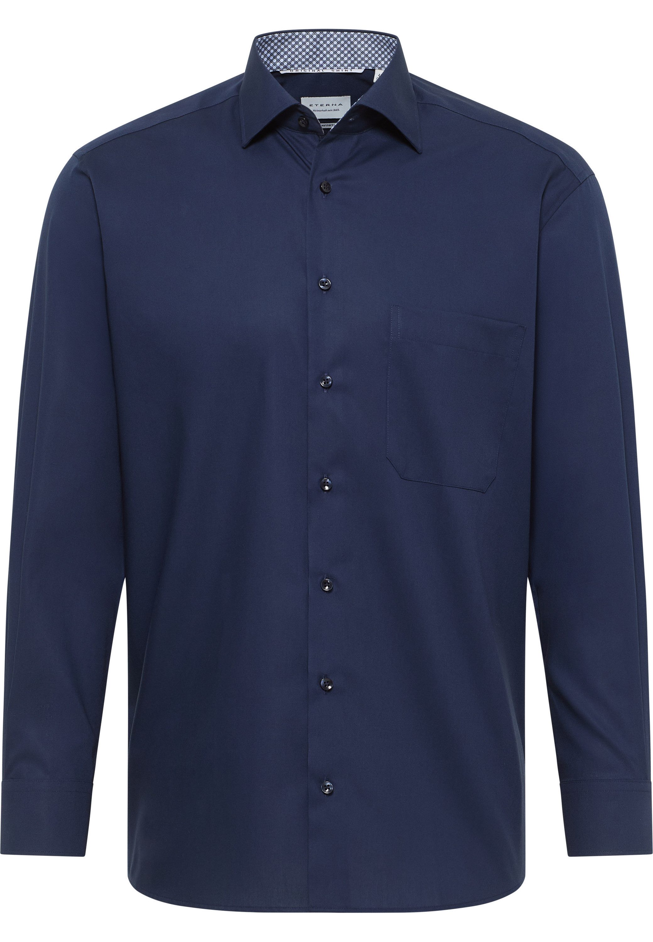 Eterna Overhemd met lange mouwen Comfort fit NON IRON (strijkvrij)