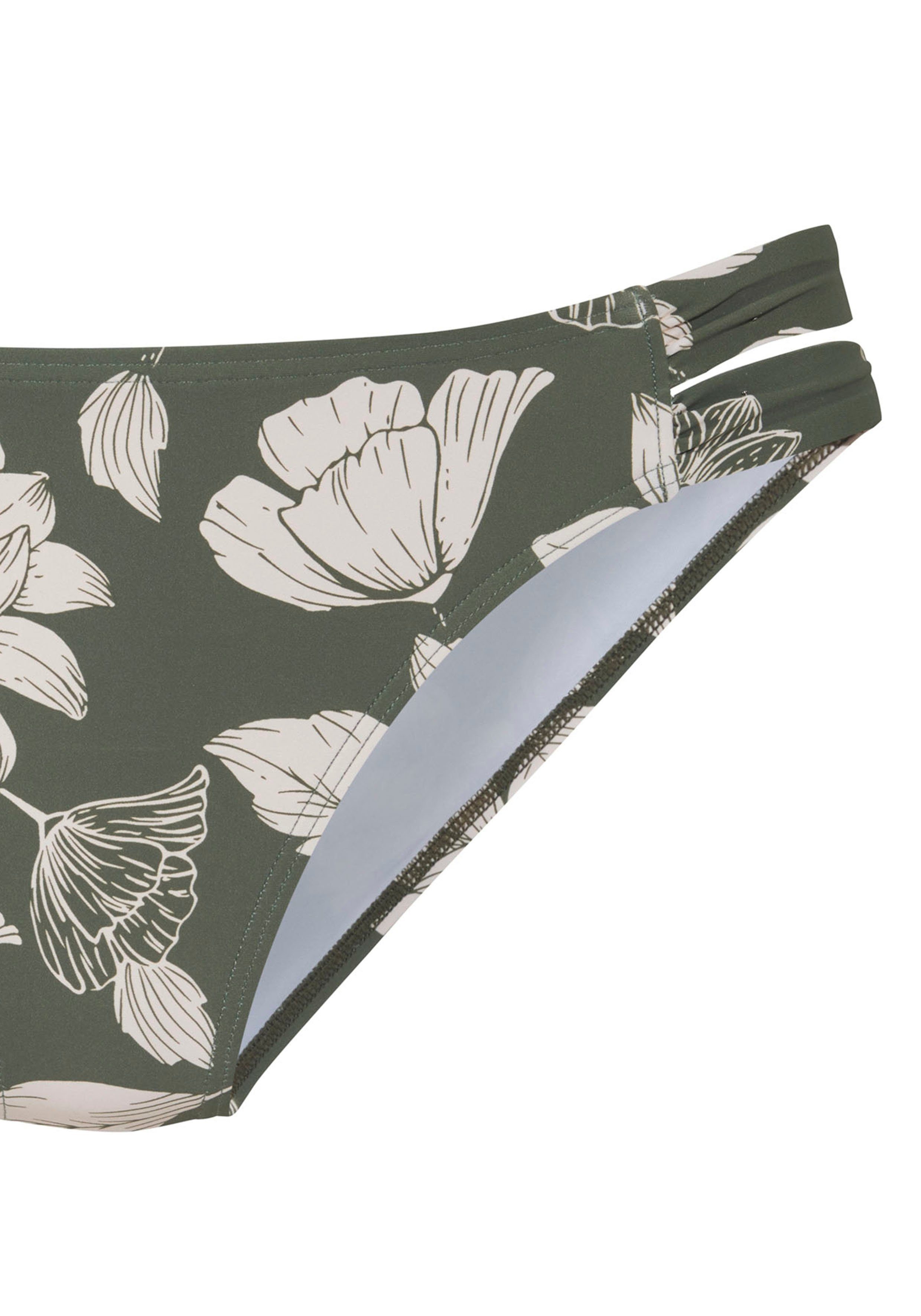 s.Oliver RED LABEL Beachwear Bikinibroekje Lady met een bloemmotief