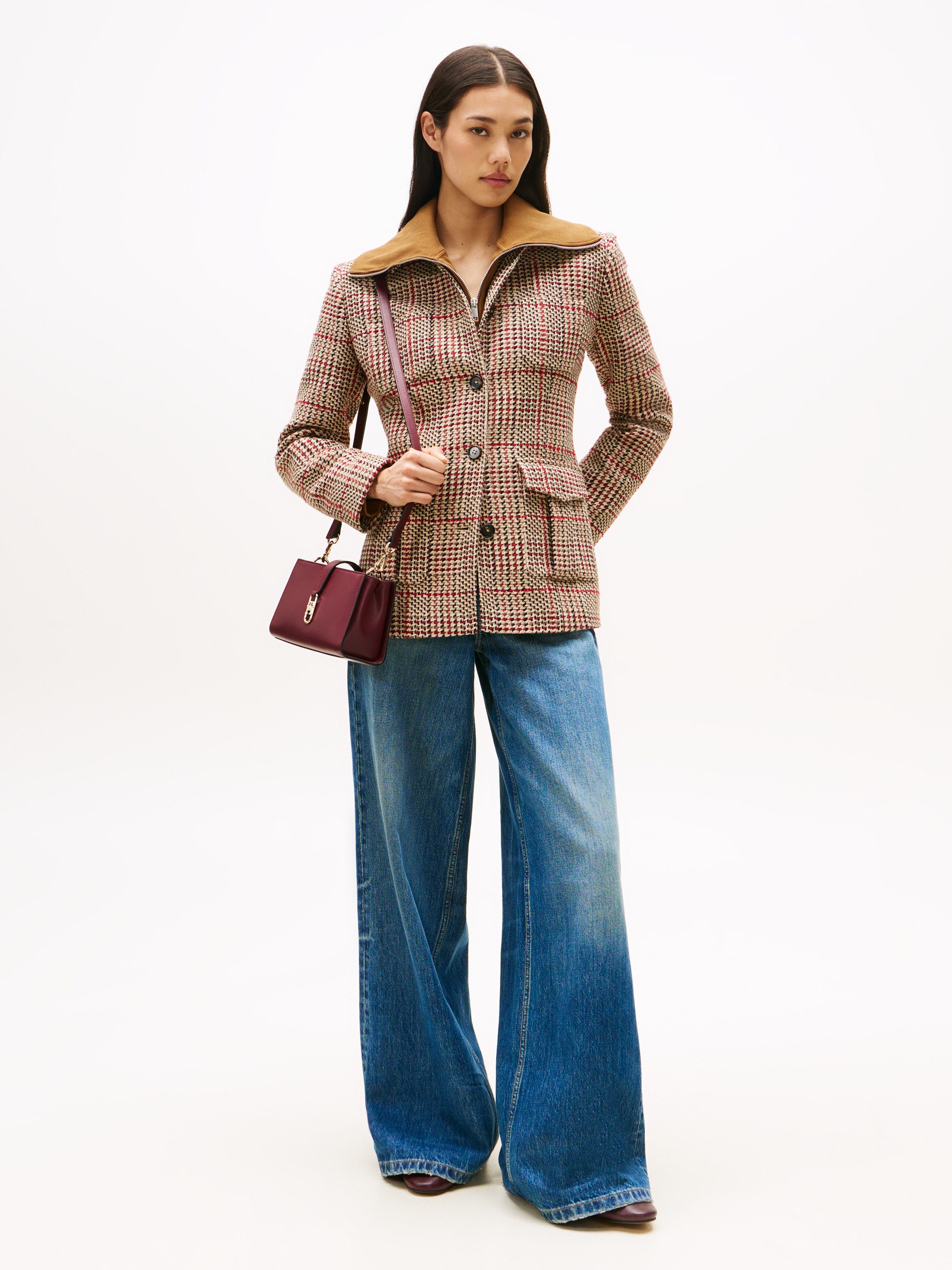 Tommy Hilfiger Korte blazer SEASONAL TEXTURE LADY JACKET