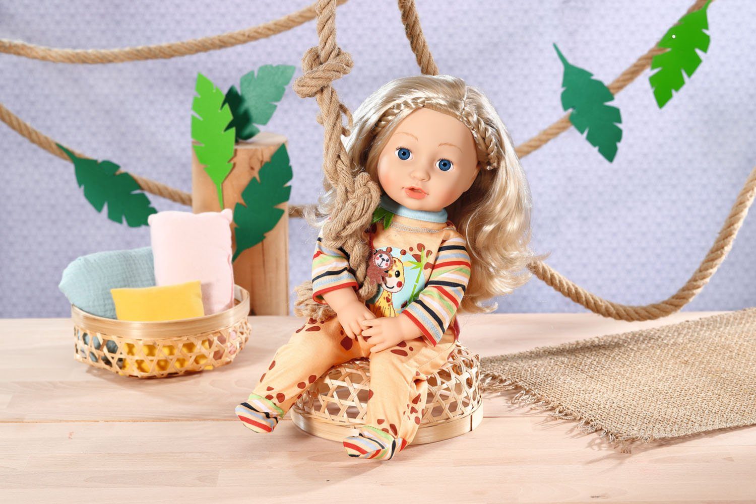 Zapf Creation® Poppenkleding Dolly Moda, boxpakje met giraf, 43 cm