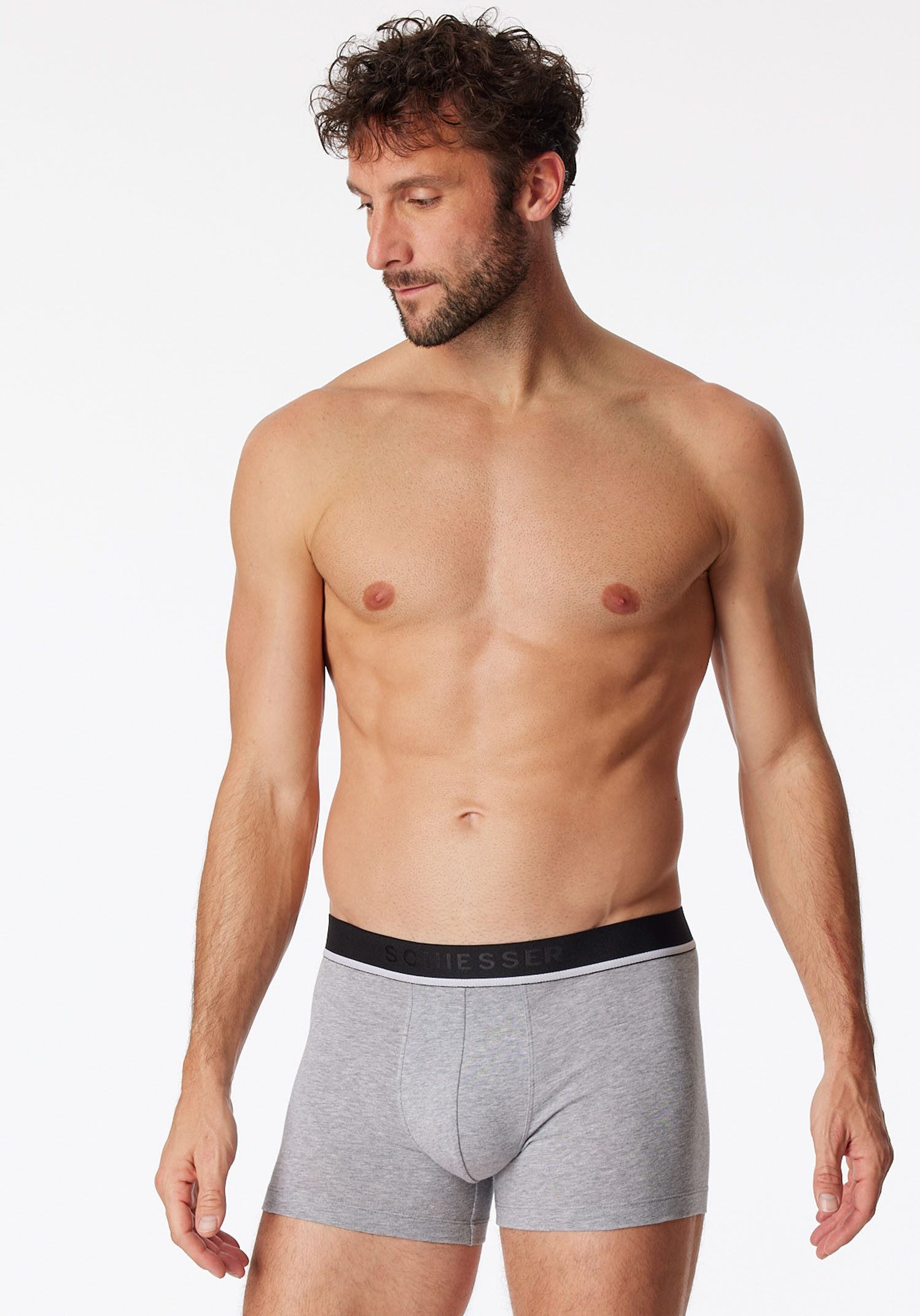 Schiesser Boxershort 95/5 met sportieve logo-webband (3 stuks)
