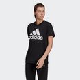 adidas performance t-shirt essentials logo boyfriend zwart