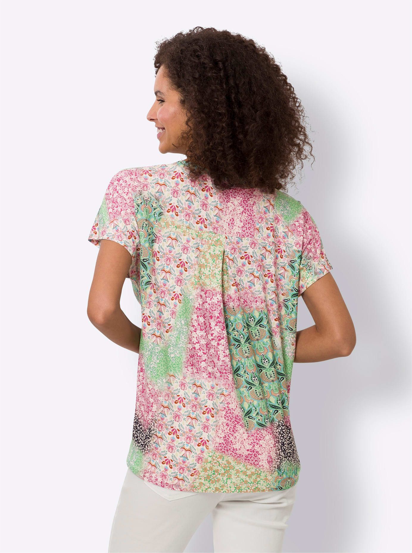 heine Shirt met korte mouwen Gedessineerd shirt (1-delig)