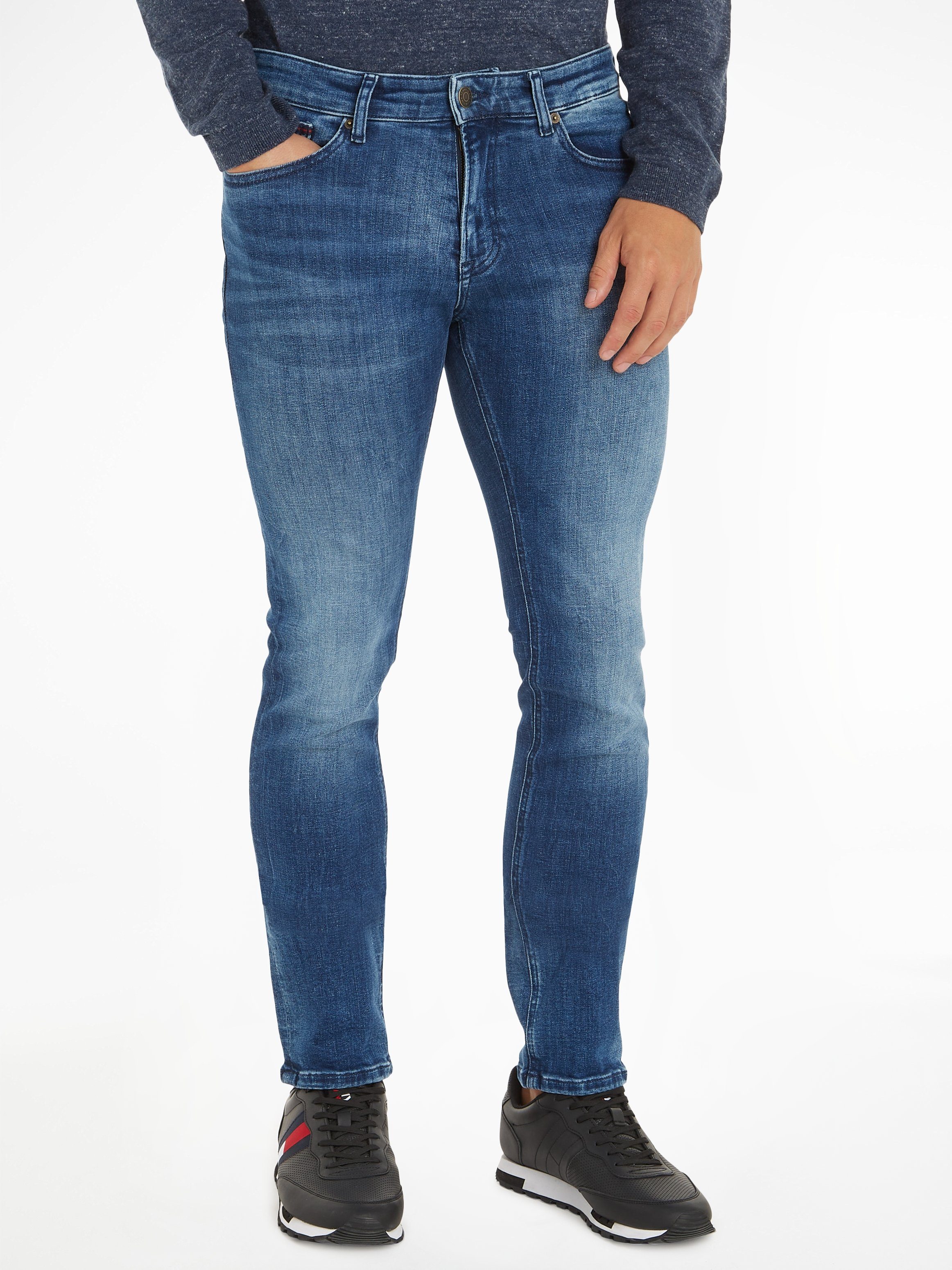 TOMMY JEANS Slim fit jeans SCANTON SLIM heren slim fit jeans maat 31 blauw