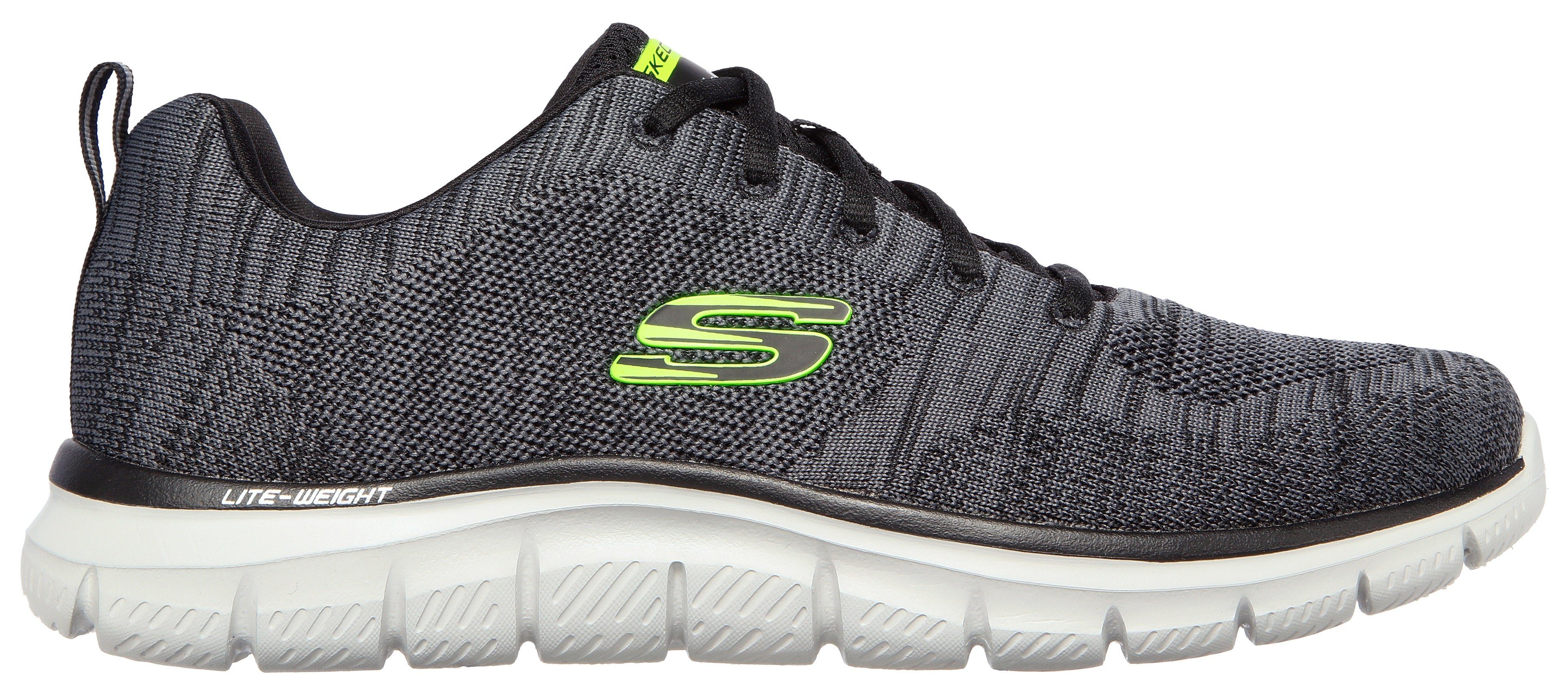 Skechers Sneakers TRACK Vrijetijdsschoen, lage schoen, veterschoen met gewatteerde binnenzool