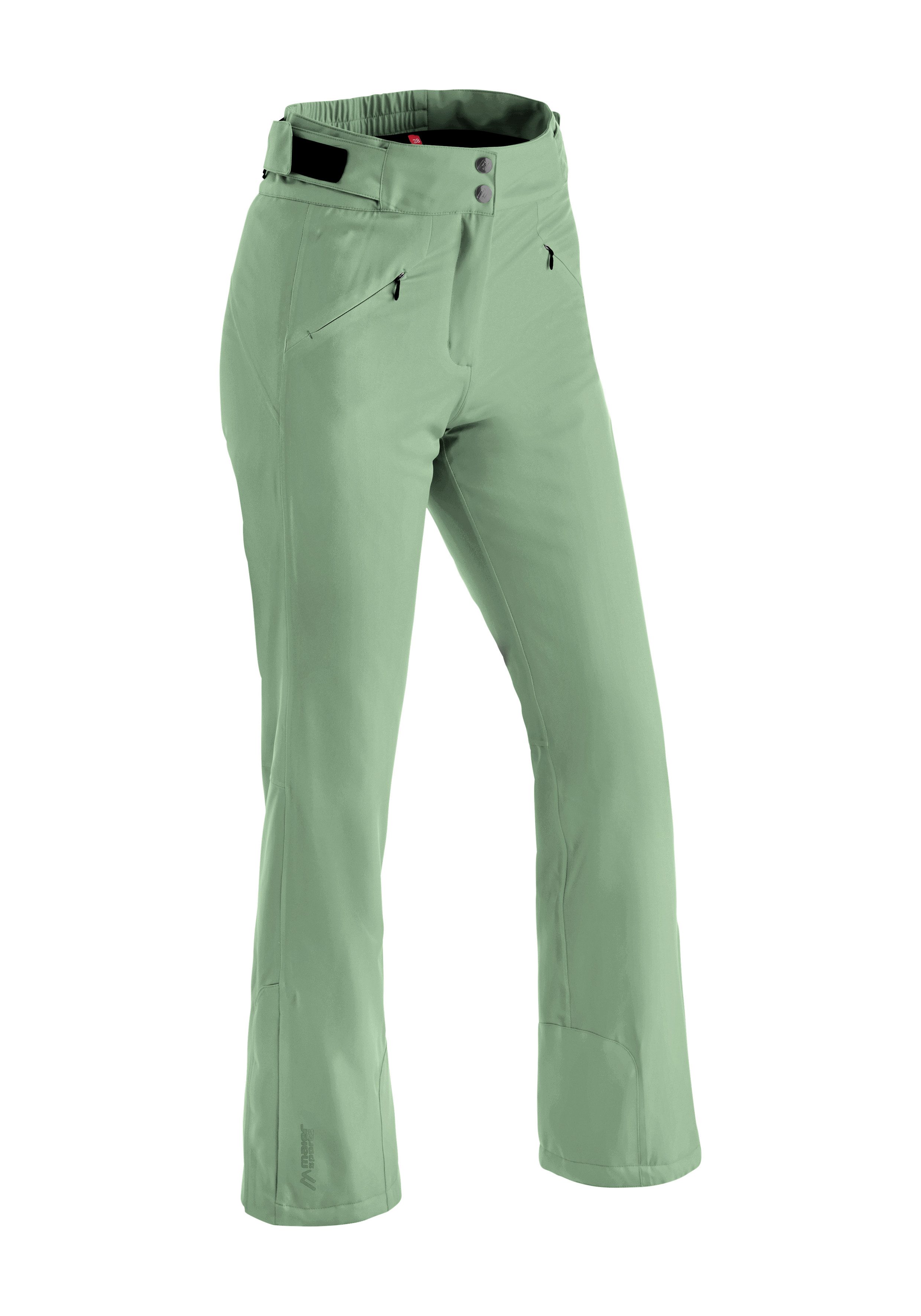 Maier Sports Skibroek Allissia slim 2.1 Dames sneeuwbroek wind- en waterdicht 2 ritszakken slim fit