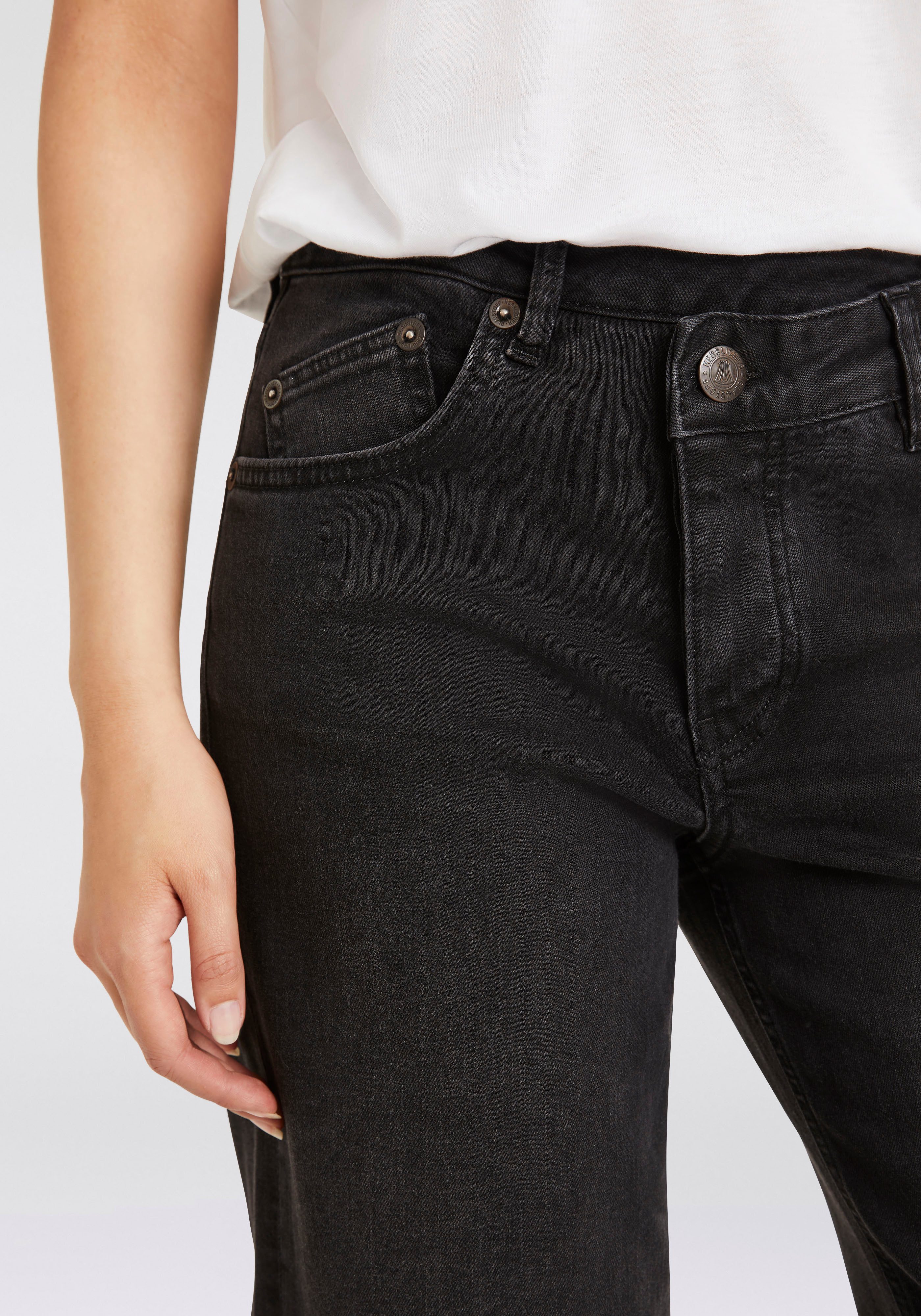 Herrlicher Straight jeans Mäze Sailor Recycled Denim Black Stretch