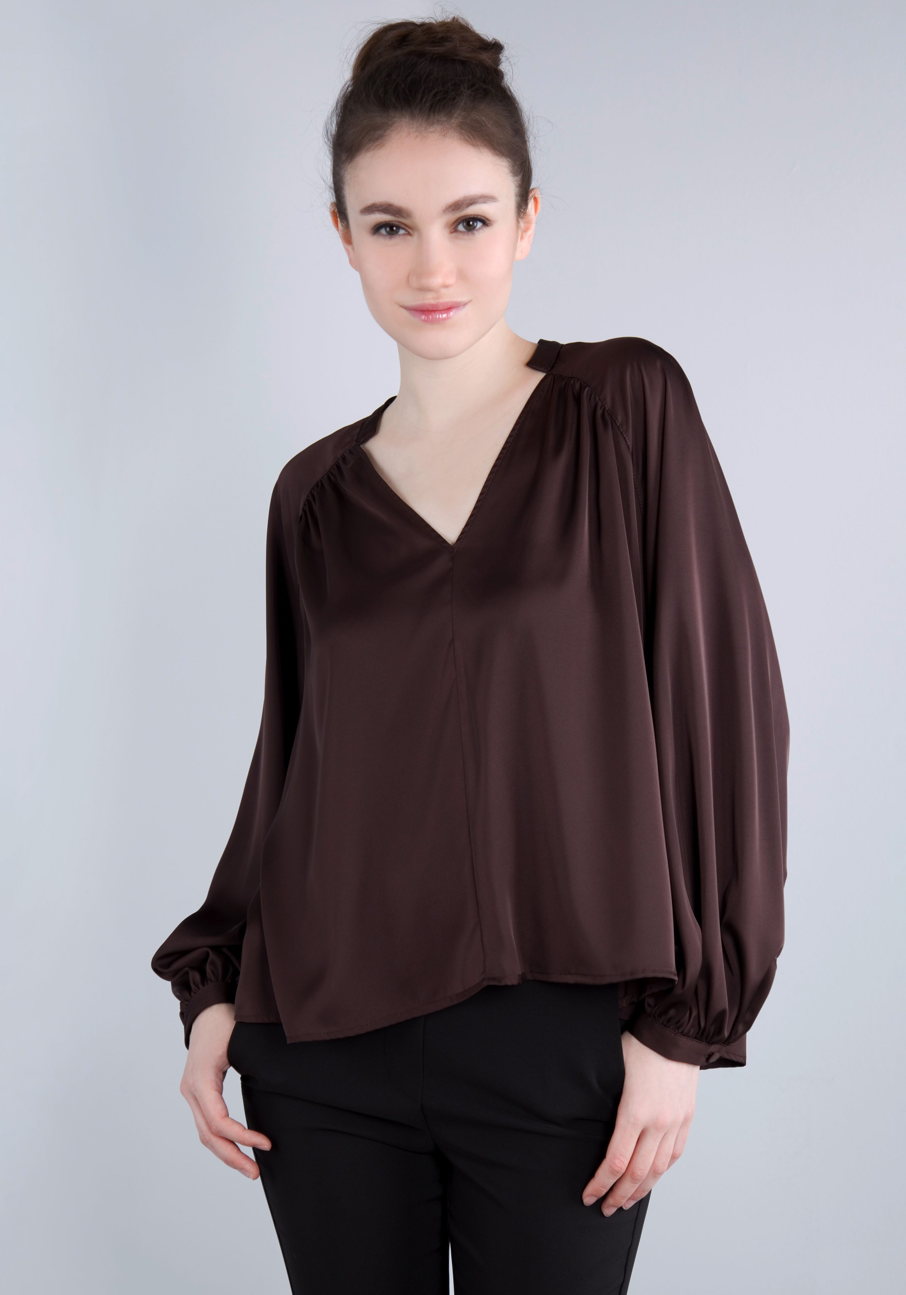 IMPERIAL Shirt in satijnen look