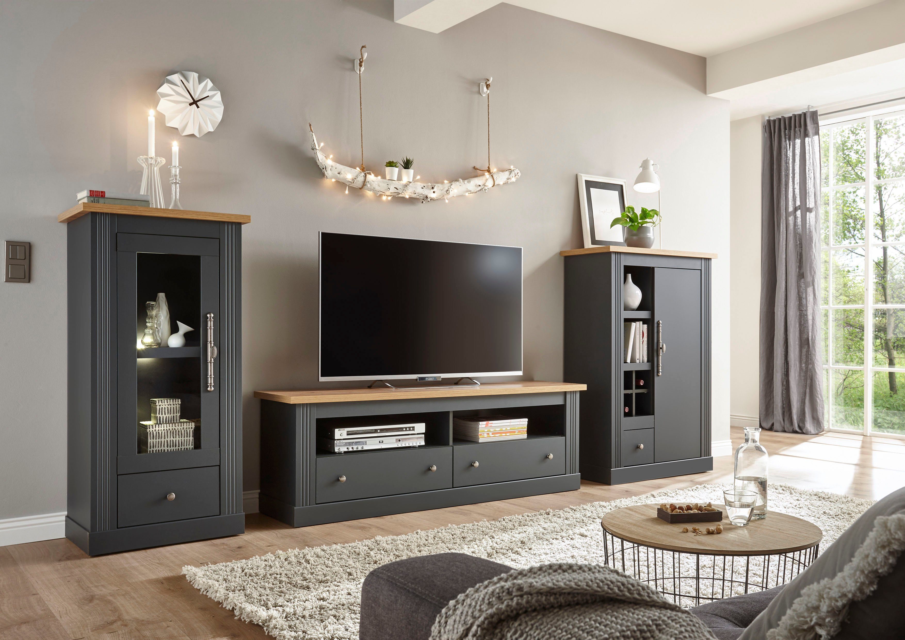 Home affaire Tv-meubel Westminster TOPSELLER! Tv-tafel in romantische rustieke stijl