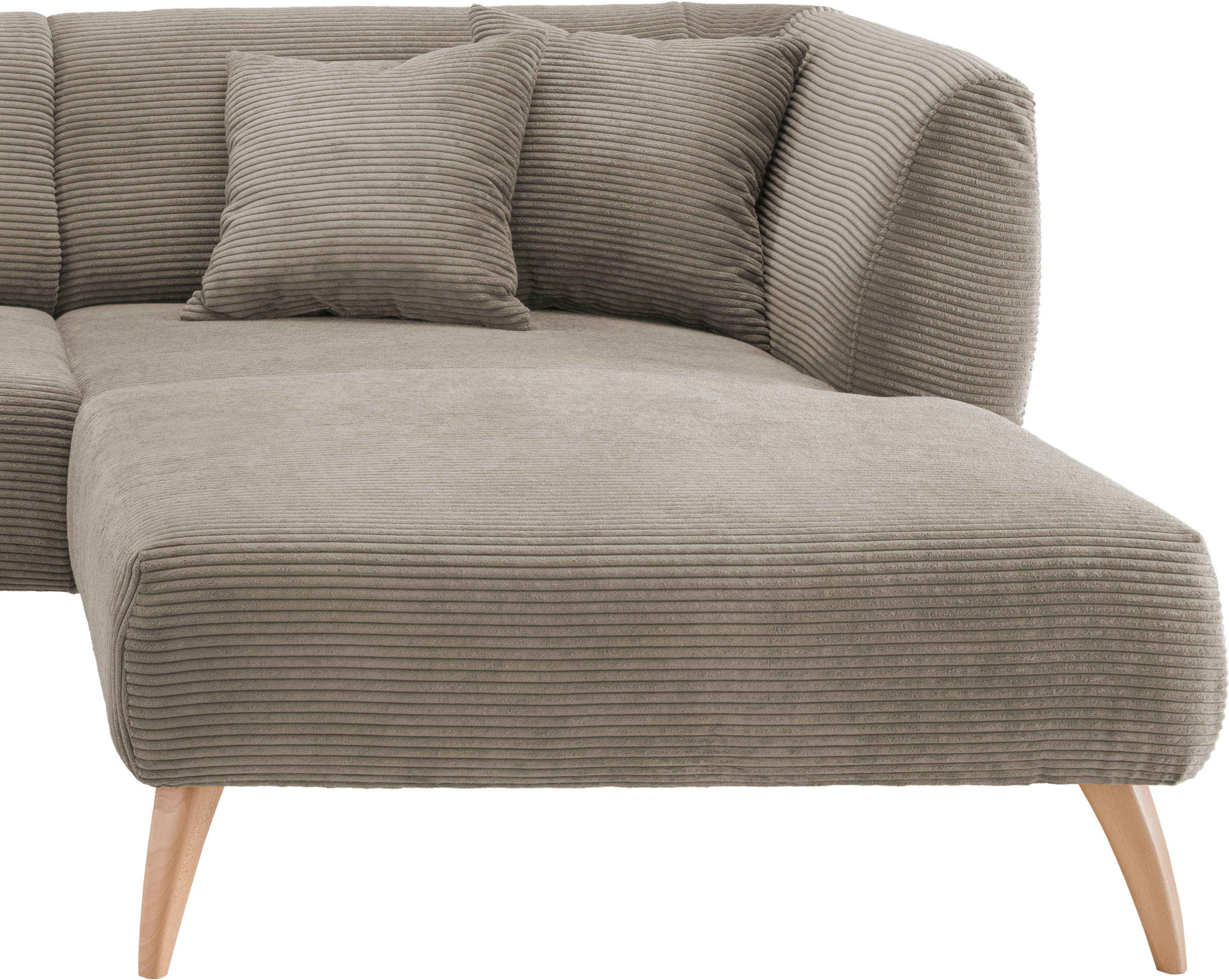 INOSIGN Hoekbank Colori gestoffeerde meubelen met tijdloos elegante rugleuning. L-vorm