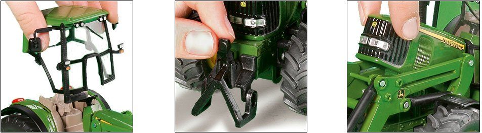 Siku Speelgoed-tractor SIKU Farmer, John Deere met voorlader (3652)