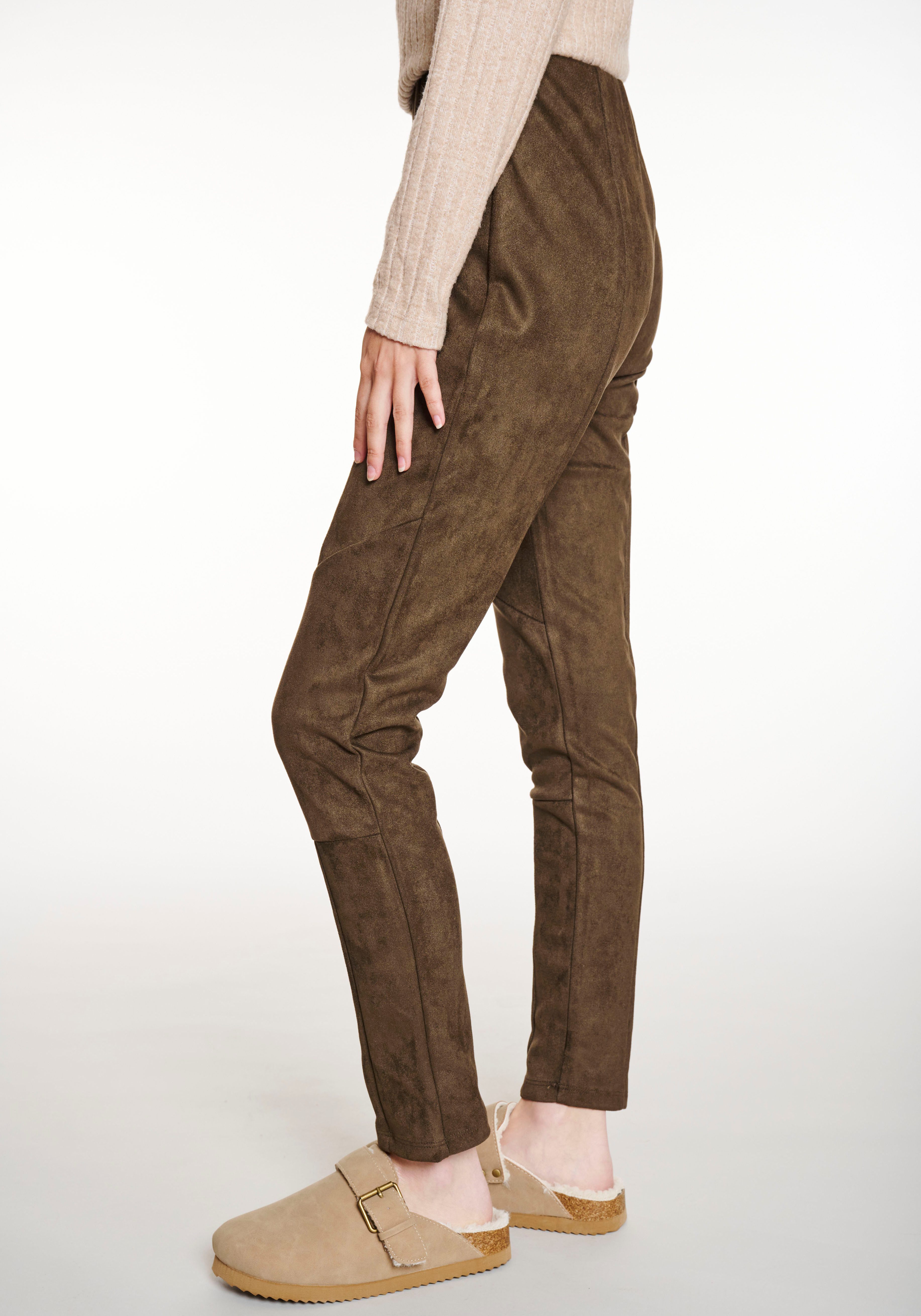 HaILYS Comfortbroek LG P TR Zo44e van imitatiewildleer