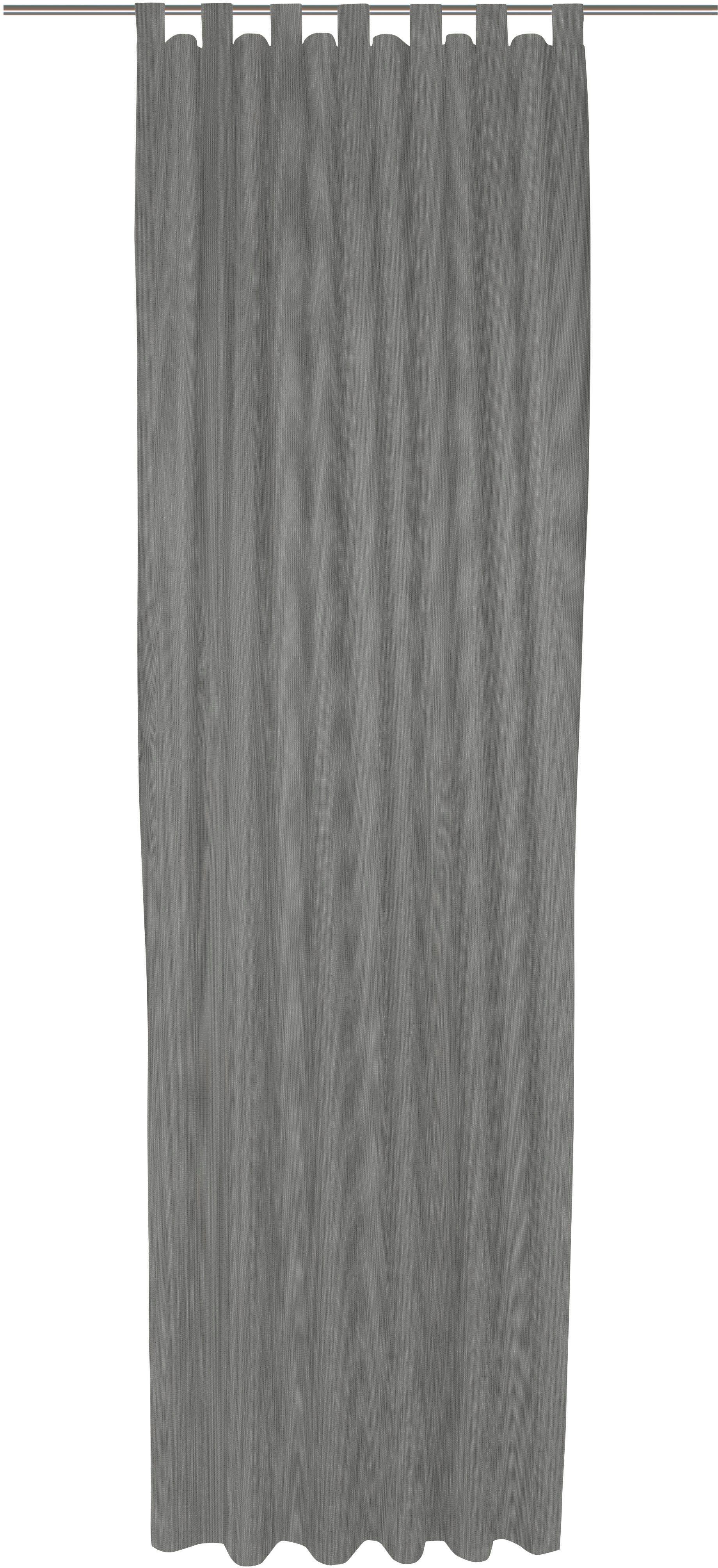 Wirth Gordijn Uni Collection Light (1 stuk) kant & klaar gordijnen maat 142 cm x 195 cm grijs