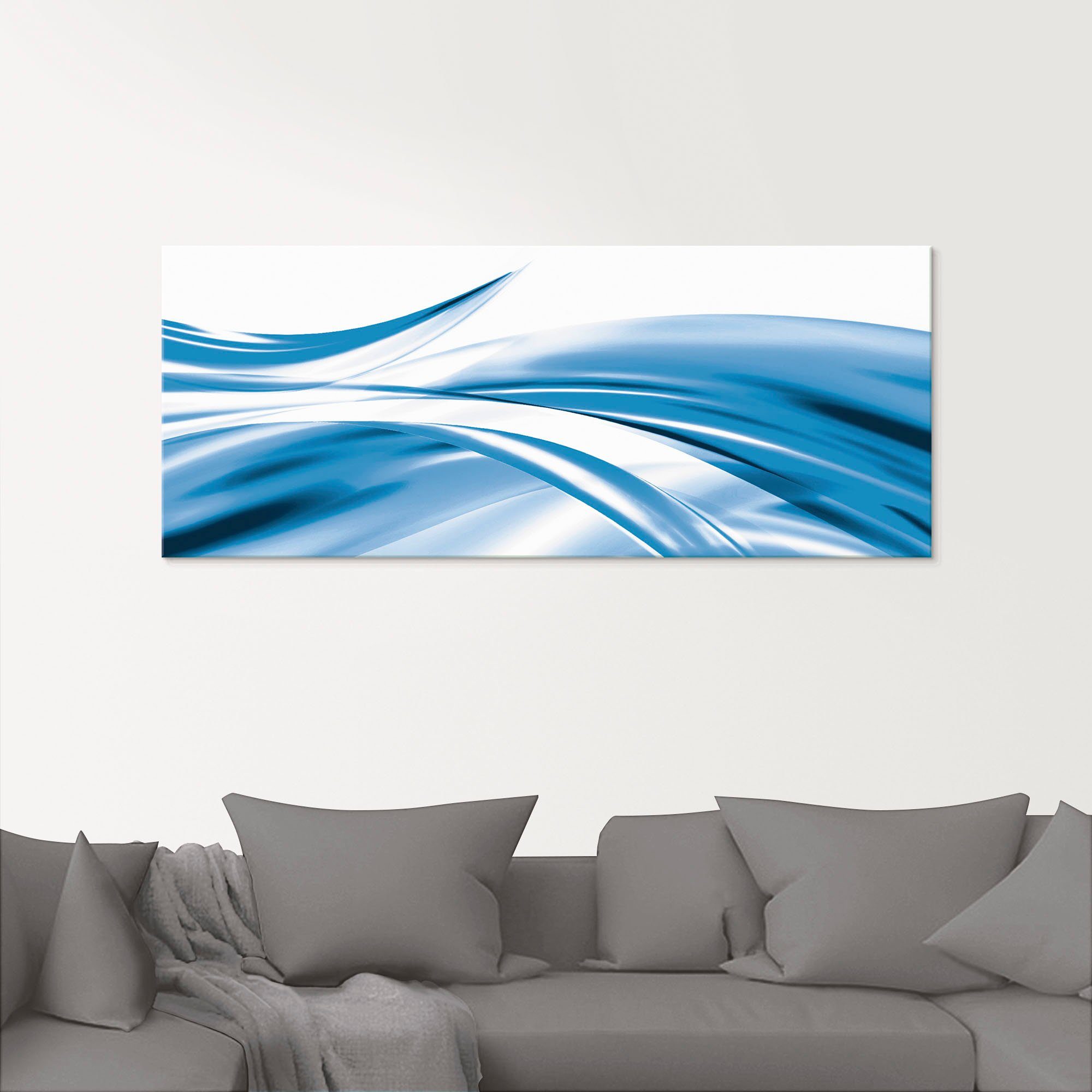 Artland Print op glas Mooie golf - abstract in verschillende maten