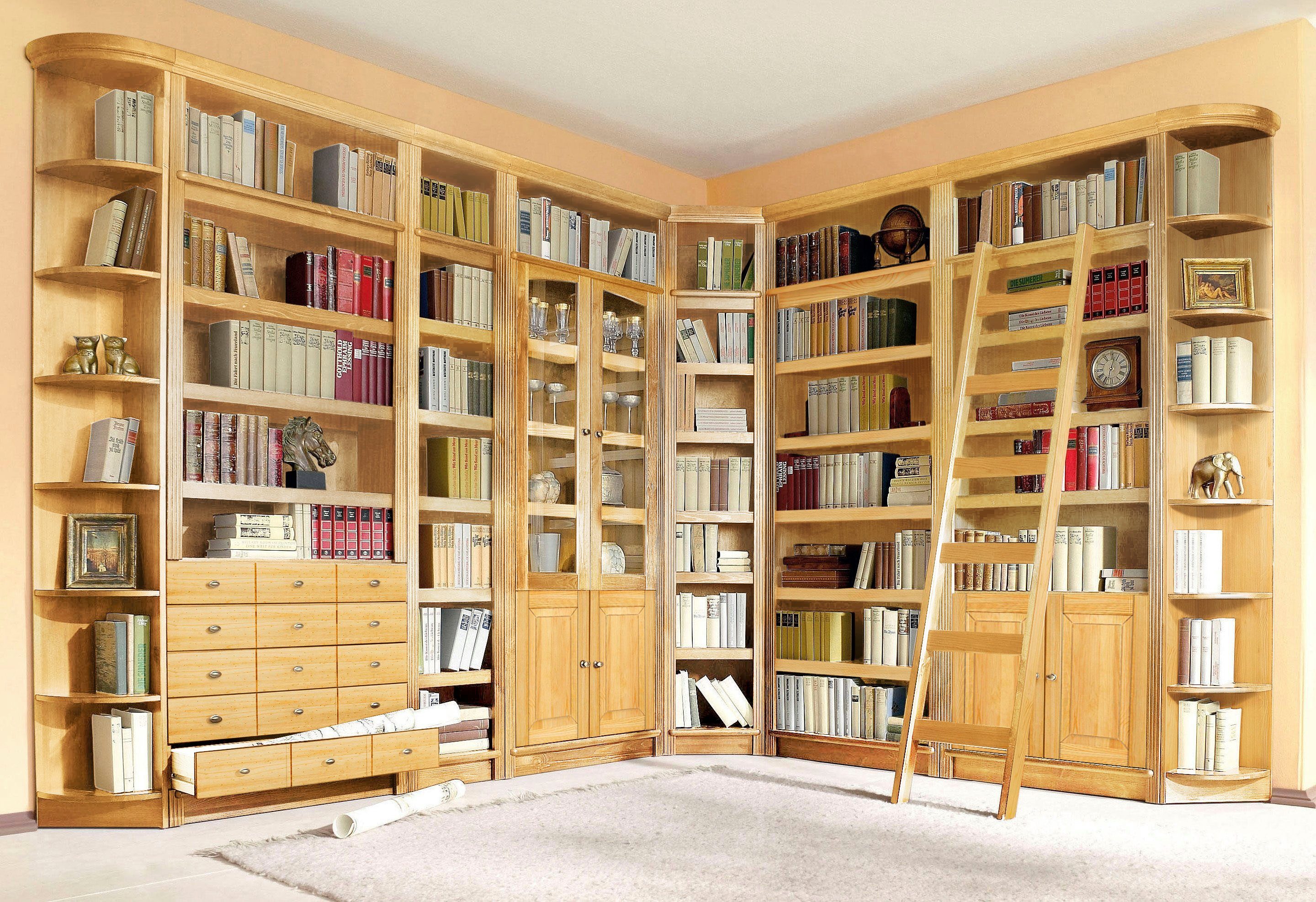 Home affaire Ladderrek Soeren van massief grenen, hoogte 190 cm, functioneel design