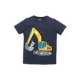 kidsworld t-shirt met graafmachine blauw