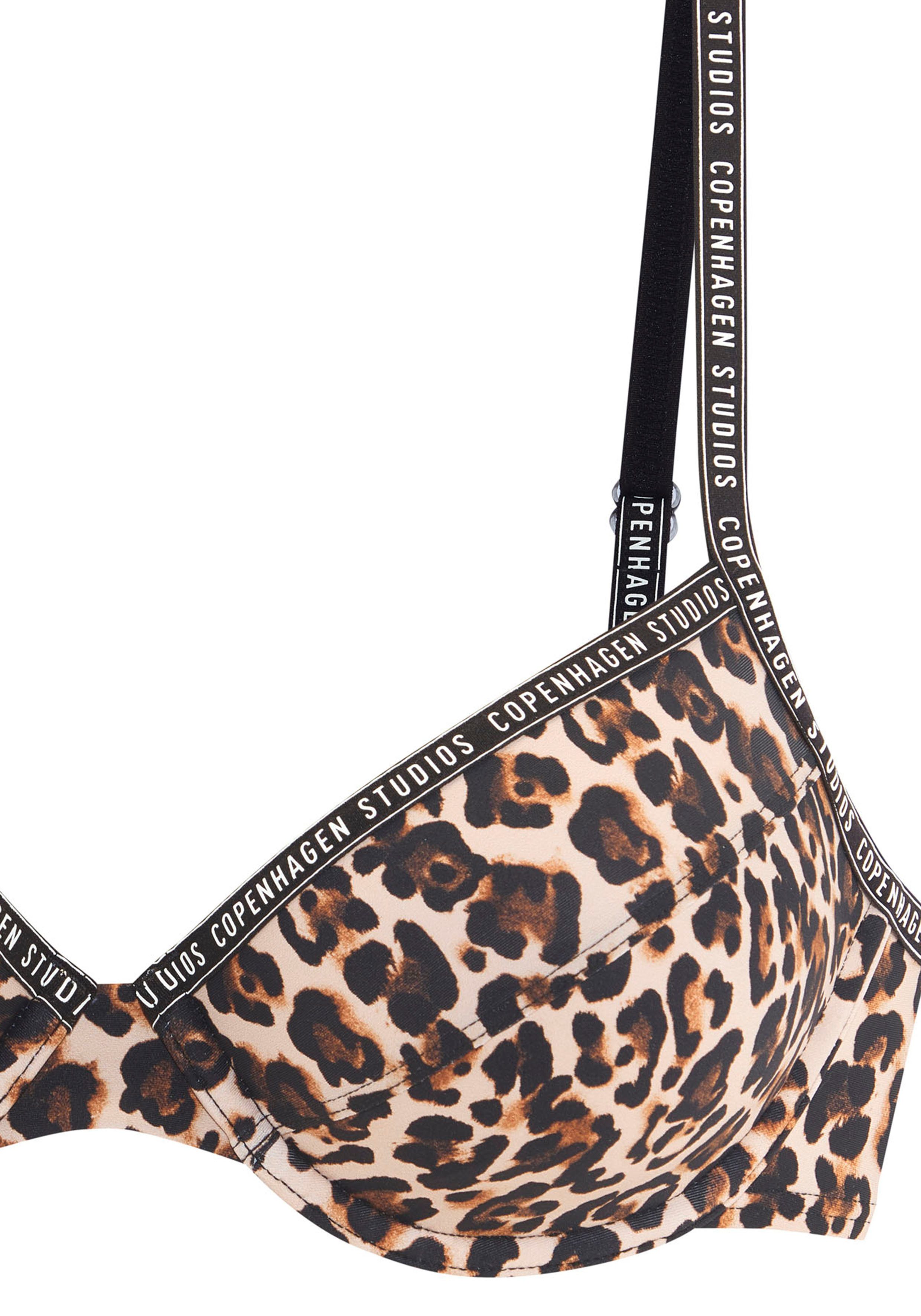 Copenhagen Studios Beugelbikinitop Leody Met trendy animal-print