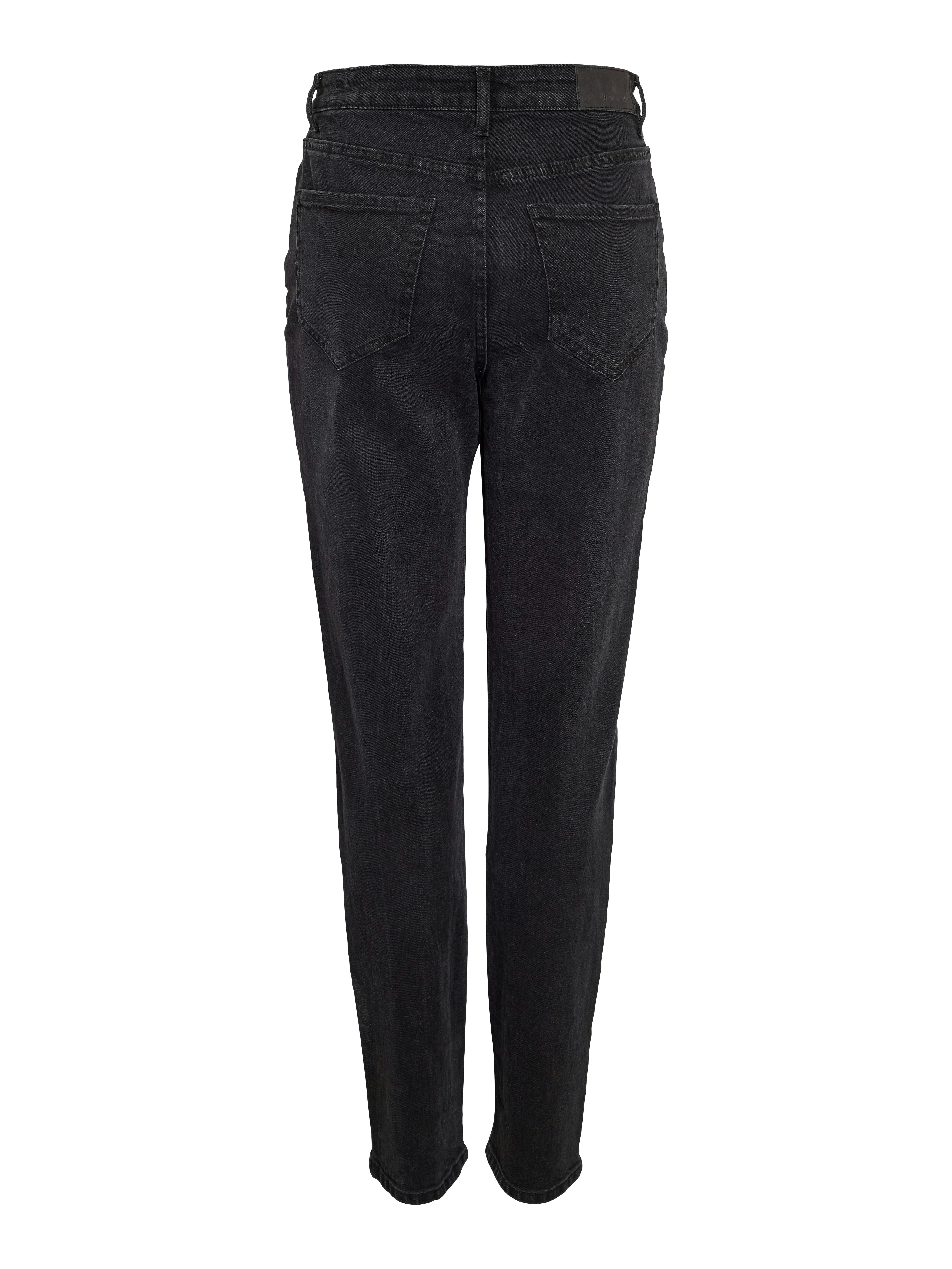 Noisy may High-waist jeans NMDAISY HW MOM FIT JEAN BLACK FWD NOOS
