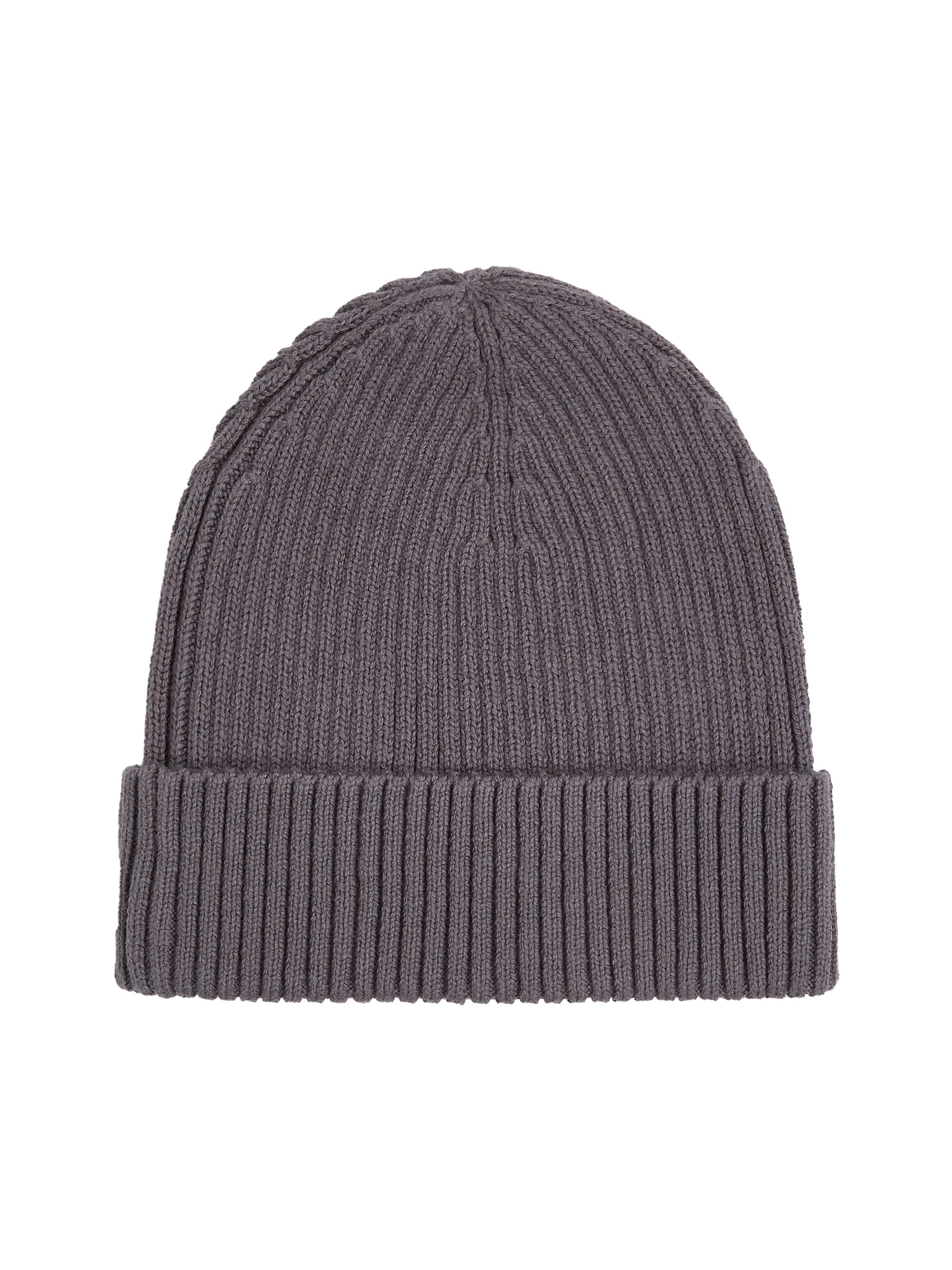 Calvin Klein Beanie CLASSIC COTTON RIB BEANIE