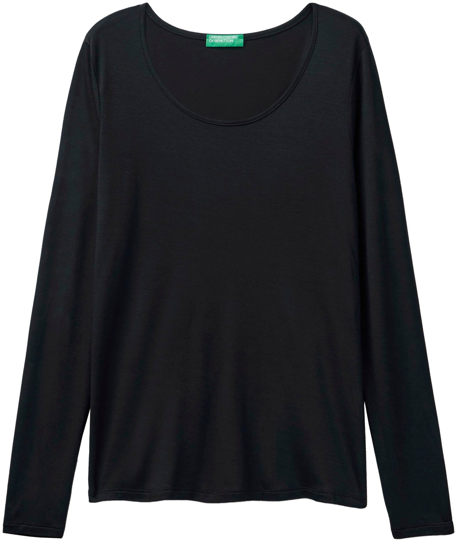 United Colors of Benetton Shirt met lange mouwen Aansluitend