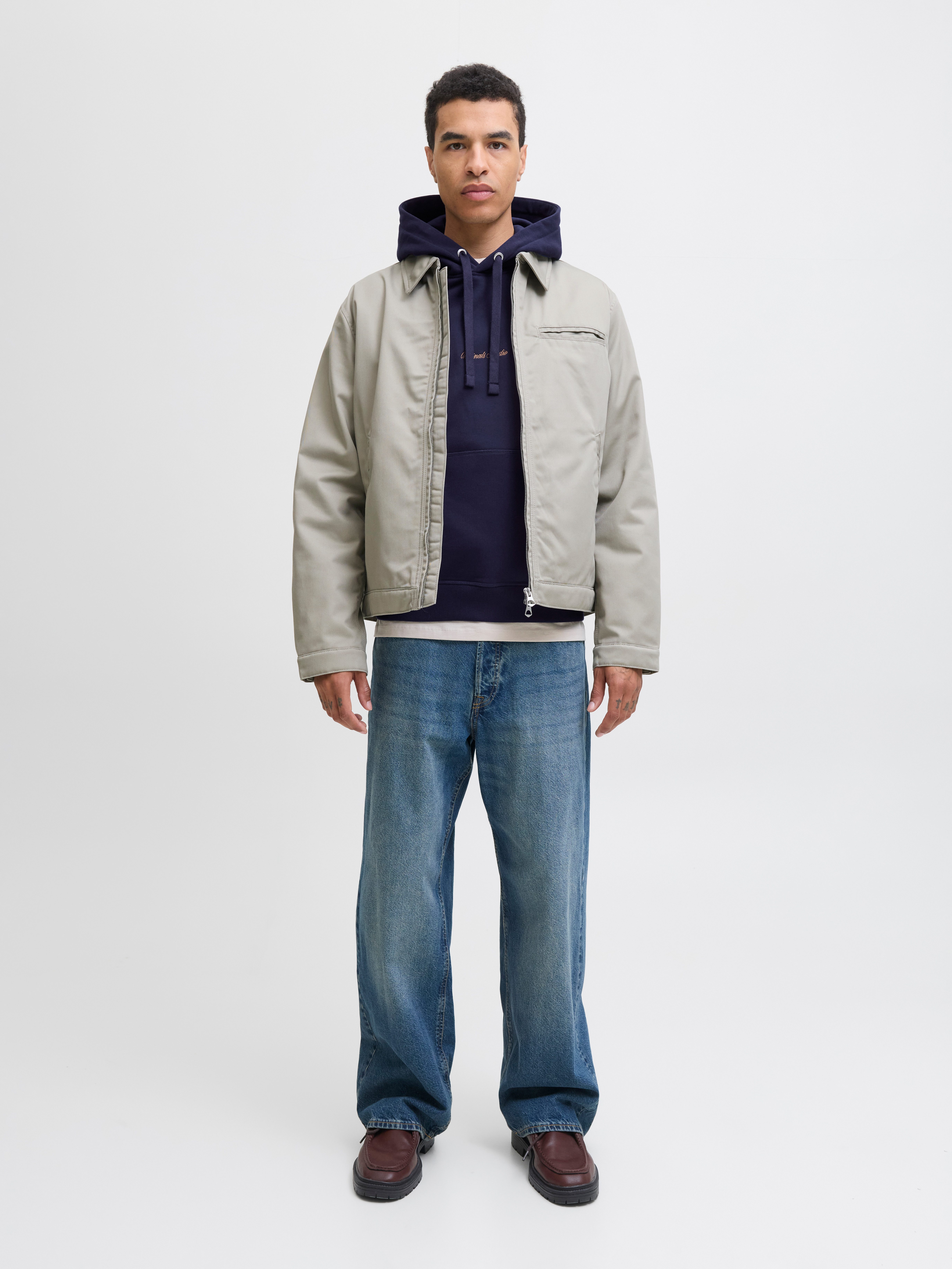 Jack & Jones Hoodie JORNORREBRO EMB SWEAT HOOD NOOS