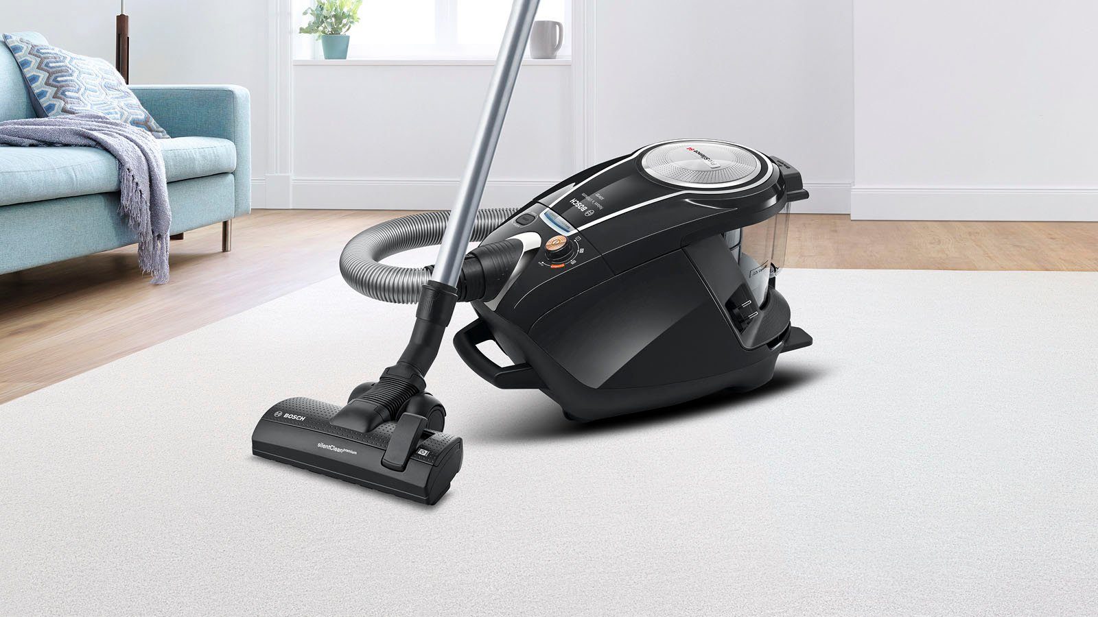 BOSCH Stofzuiger Serie 8 ProSilence BGS7MS64, hygiënefilter, 10 jaar garantie op de motor