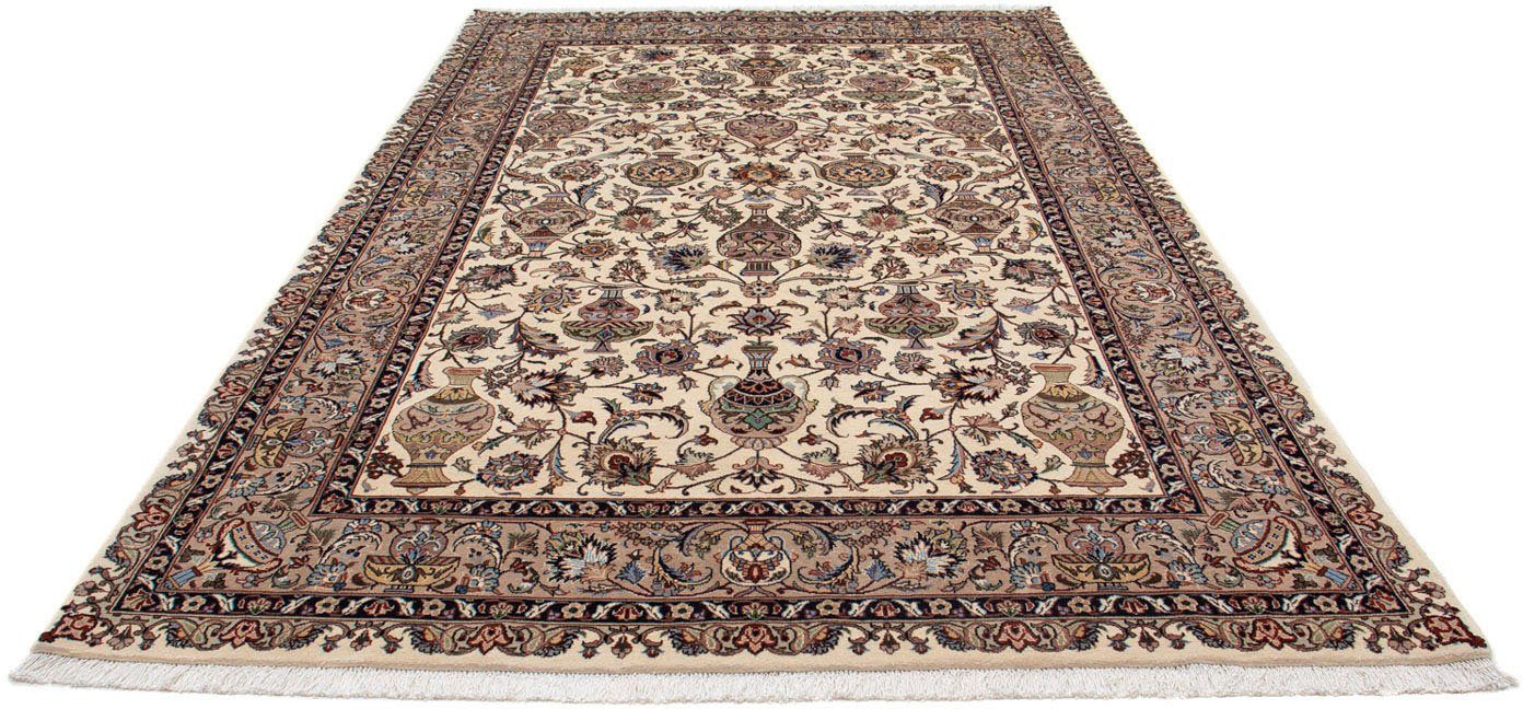 morgenland Wollen kleed Kaschmar bloemmotief beige 303 x 192 cm Uniek exemplaar met certificaat