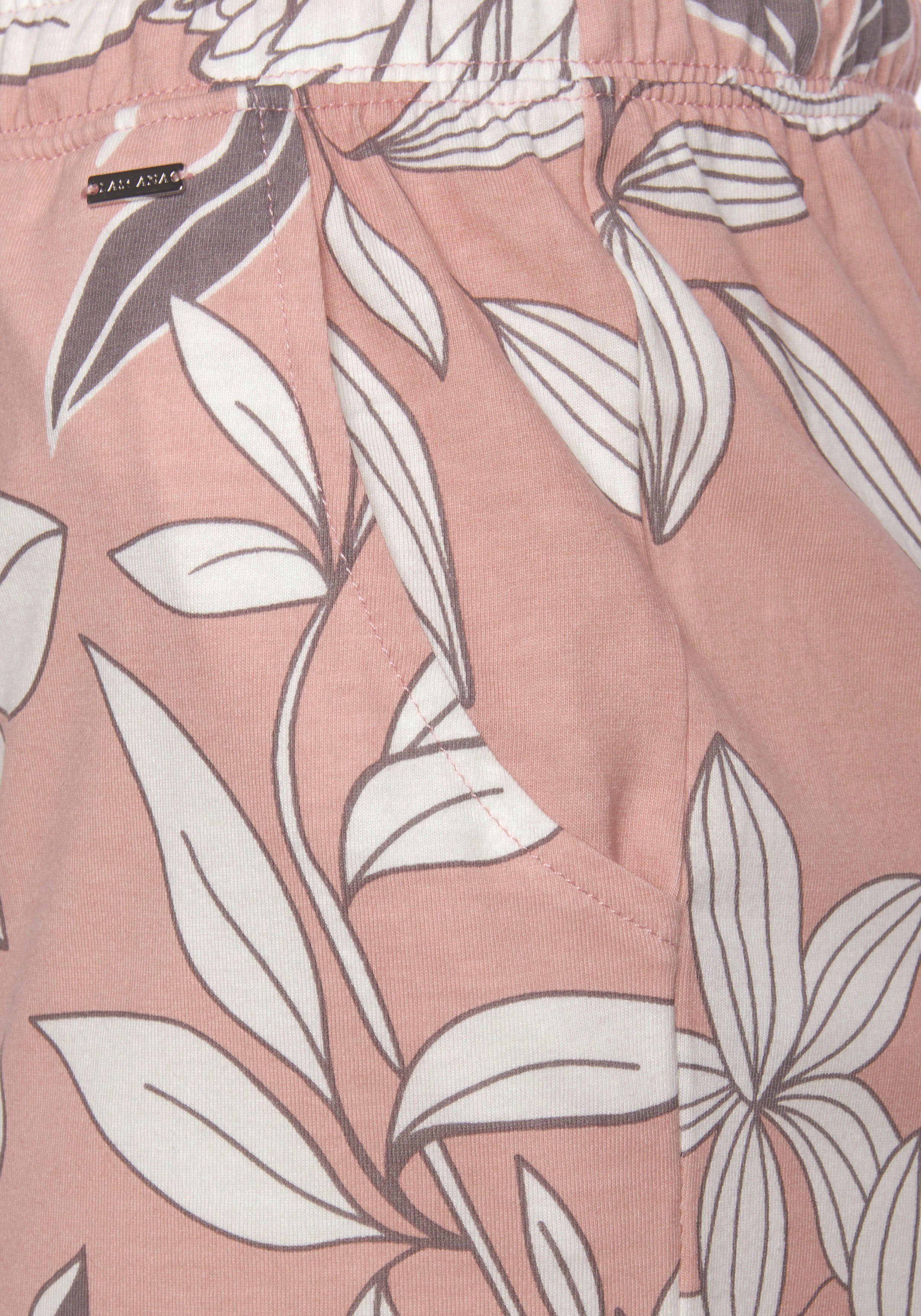 Lascana Pyjamashort met bloemenprint